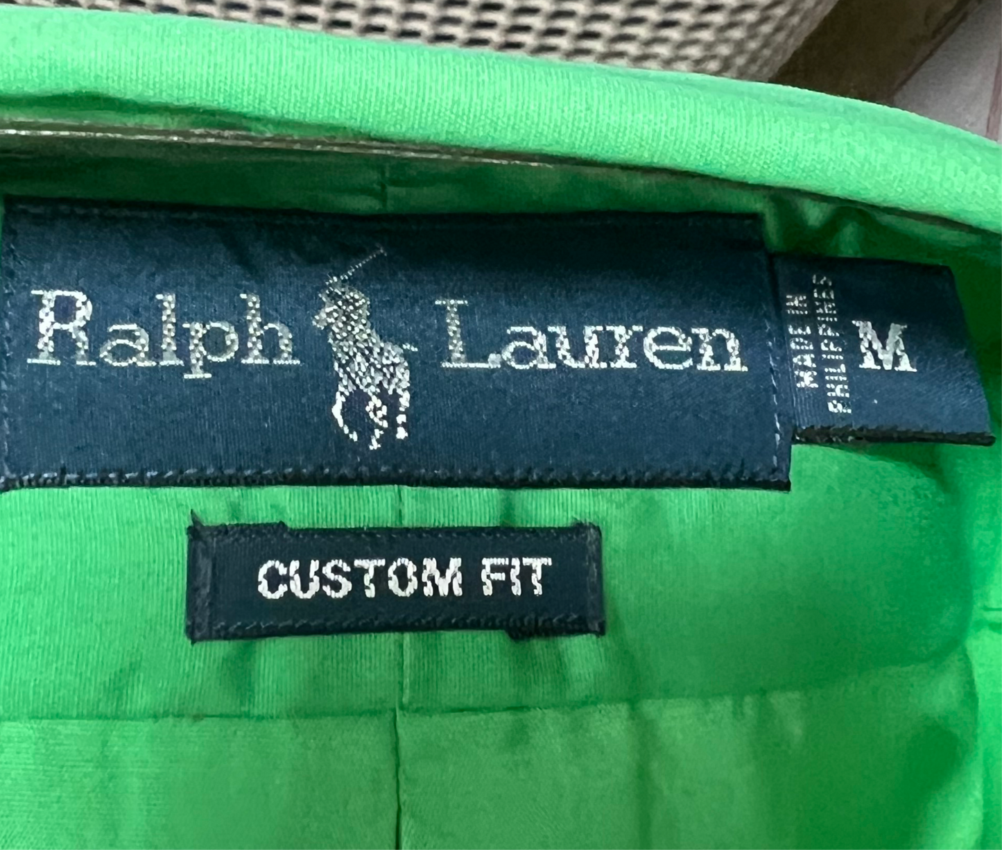 Camisa de botones Polo Ralph Lauren 🏇🏼 en color verde intenso Talla M Entalle Custom Fit