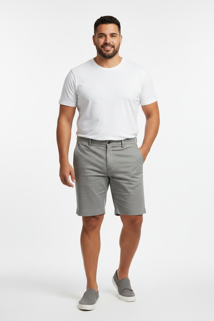 Short Casual Polo Ralph Lauren🏇 color gris claro talla 35