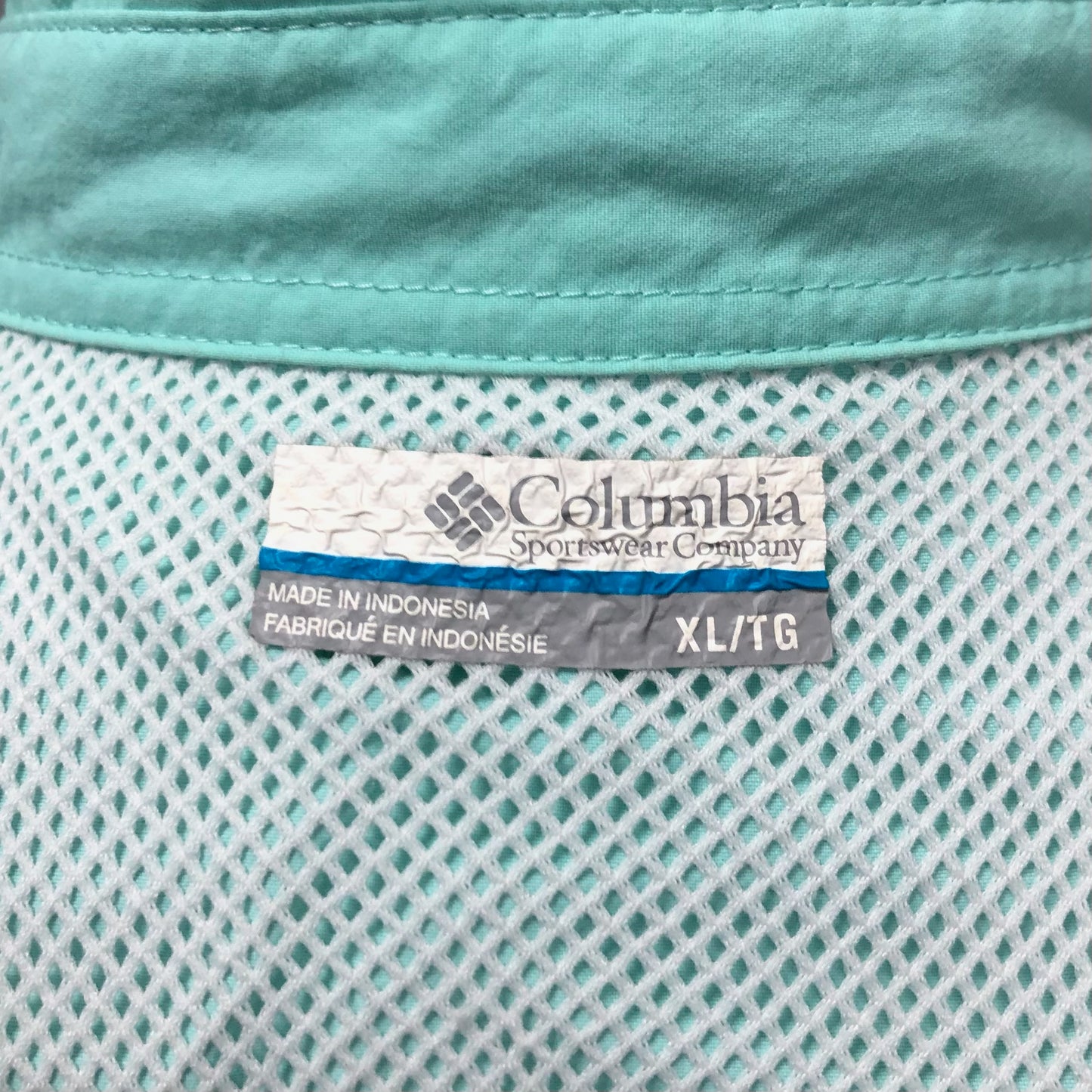 Camisa Columbia 🔹color turquesa claro con Omni Shade Manga larga Talla XL
