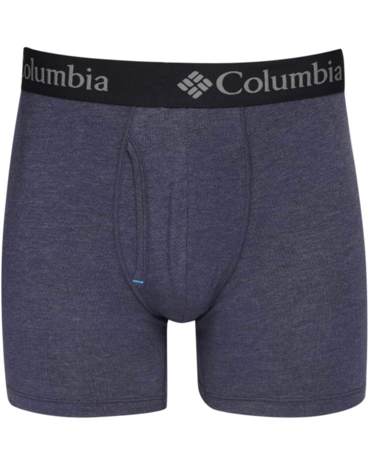 Combo de 3 Boxers Briefs Columbia 🔷 Tela de algodón stretch color celeste, azul y verde oliva Talla XL