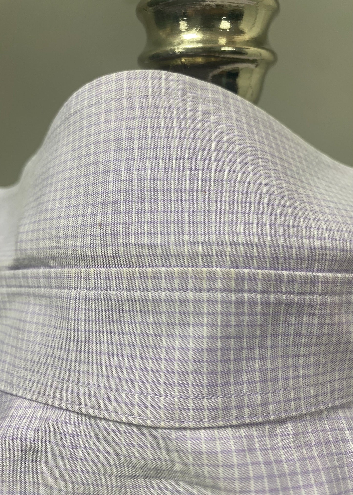Camisa de botones Michael Kors 🇺🇸 de cuadros color lila Talla M Entalle Regular (ver descripción)
