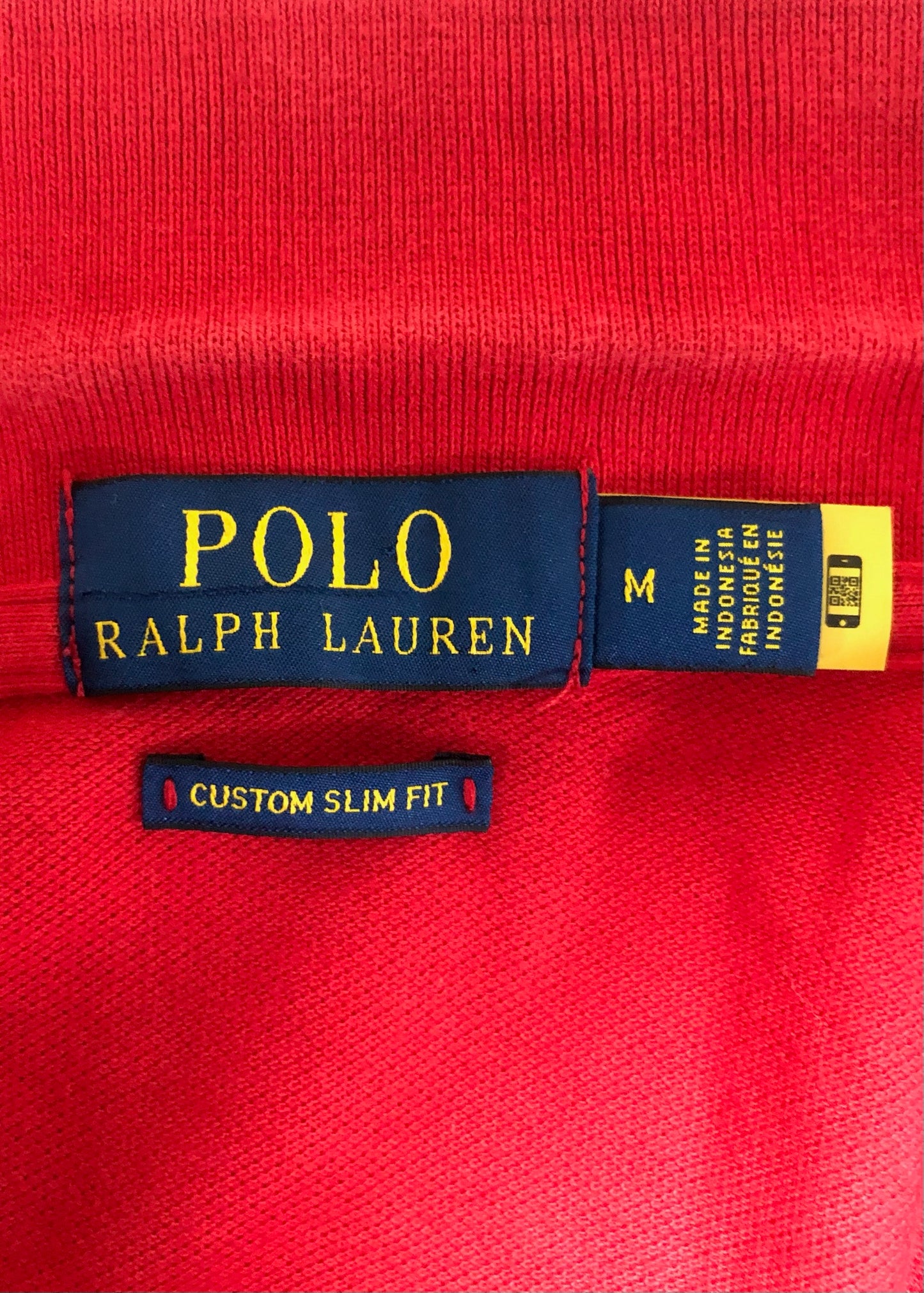 Camiseta Polo Ralph Lauren 🏇🏼color rojo Talla M Entalle Custom Slim Fit (ver descripción)