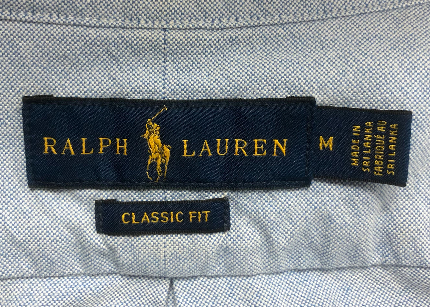 Camisa de botones Polo Ralph Lauren 🏇🏼 Oxford color celeste con diseño de tablas de surf Talla M Entalle Clásico