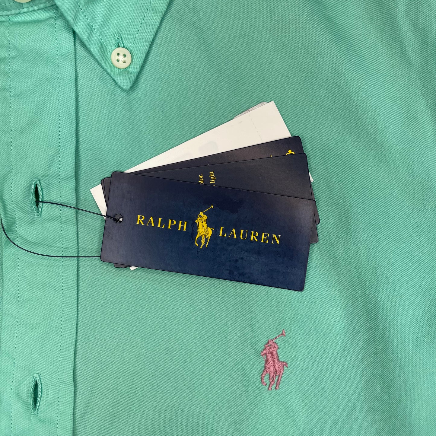 Camisa de botones Polo Ralph Lauren 🏇🏼 en color turquesa Talla M Entalle Regular