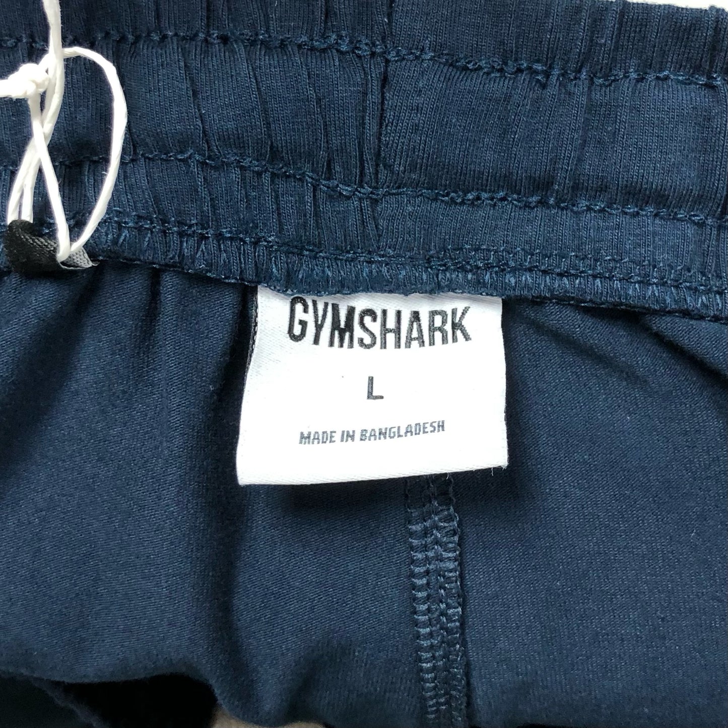 Short Lounge Gymshark 🏋🏼♂️ color azul navy y logo en naranja Talla L