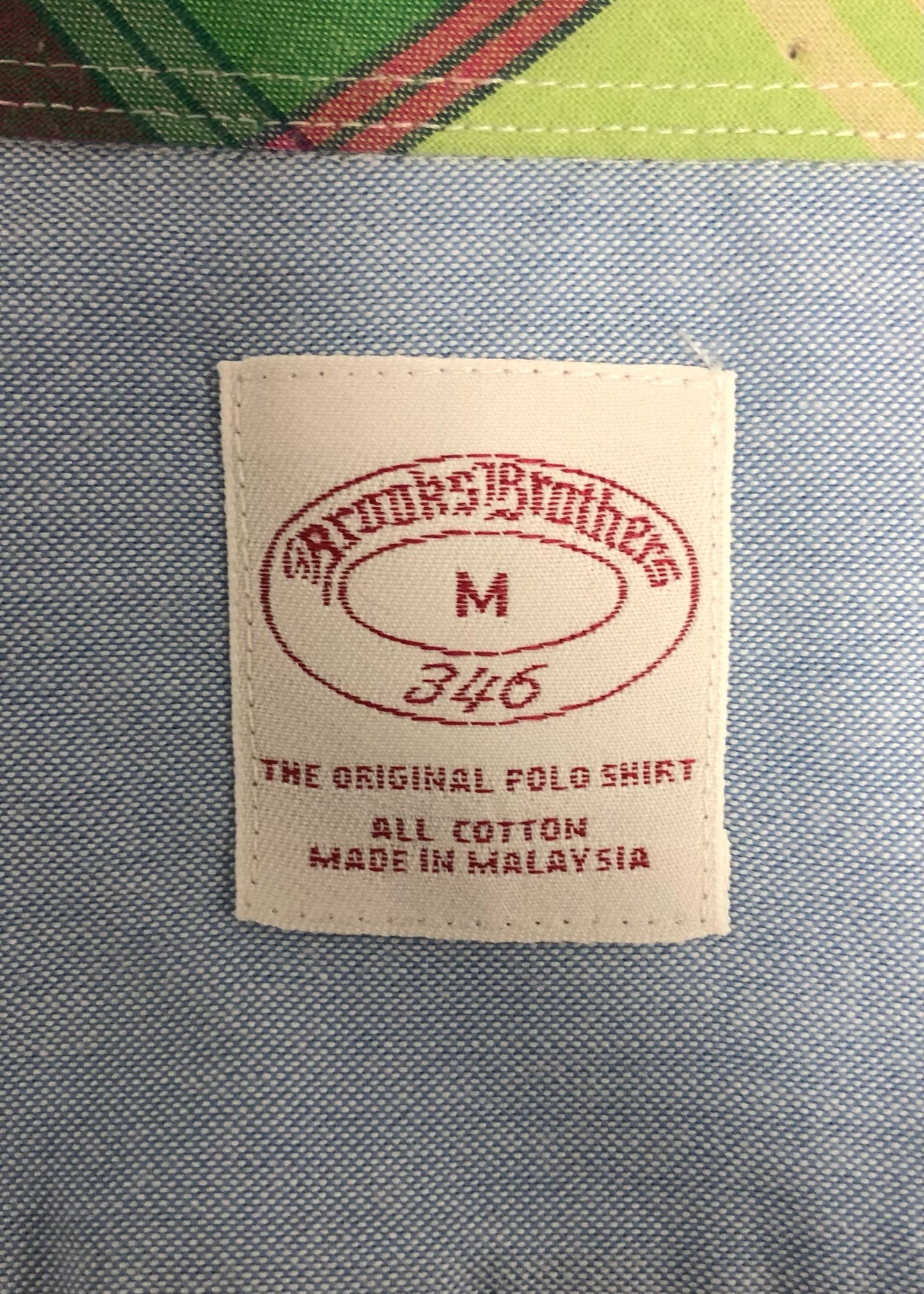 Camisa de botones Brooks Brothers 🐑 color celeste tornasol Talla M Entalle Regular