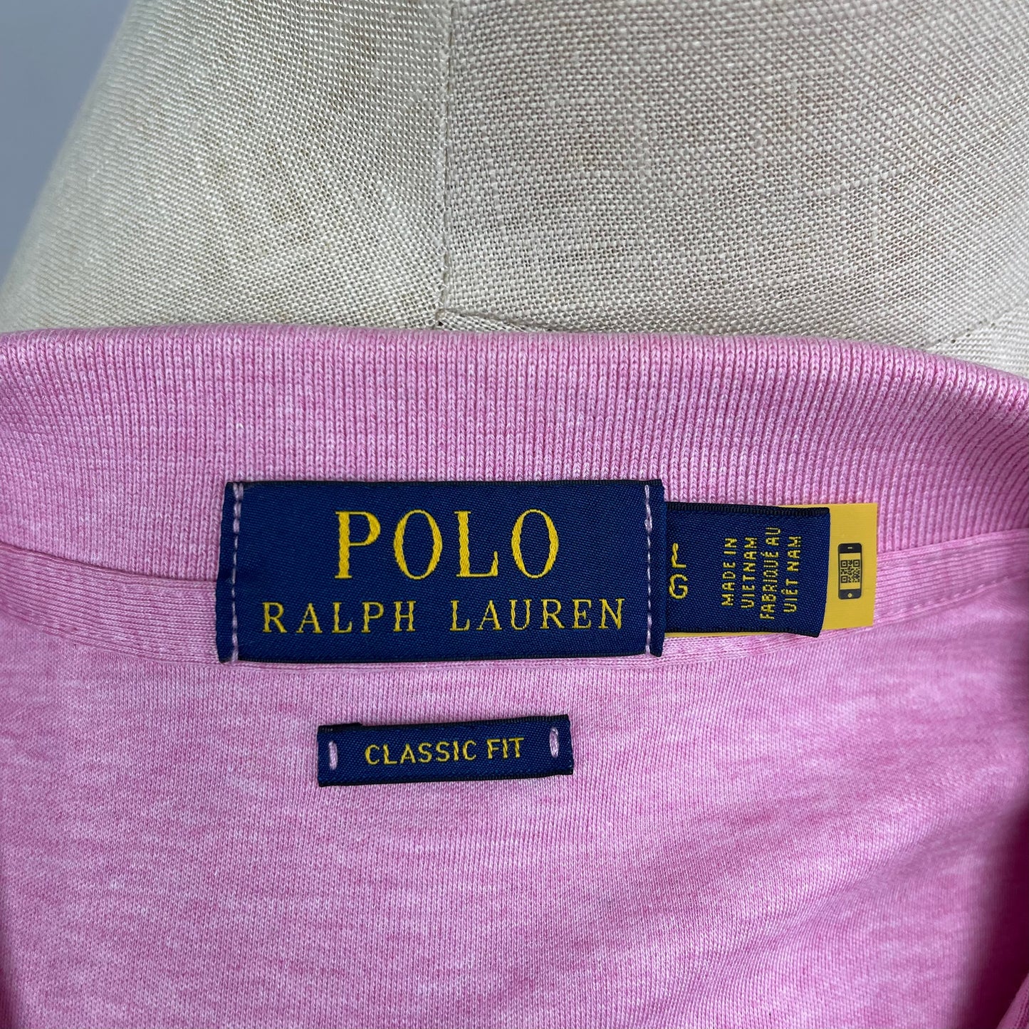 Camiseta Polo Ralph Lauren 🏇🏼 Pima color rosado Talla L Entalle Clásico