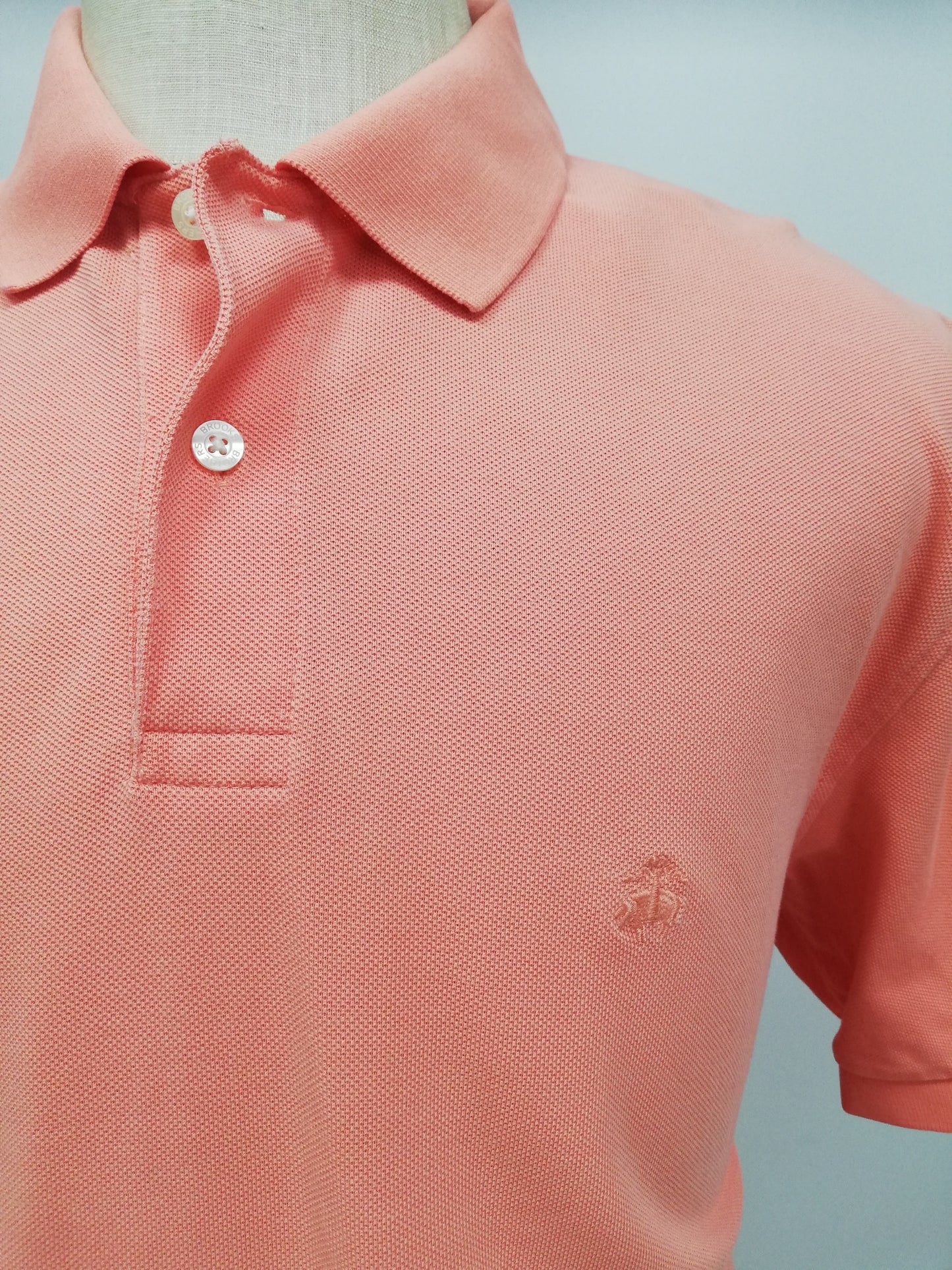 Camiseta Polo Brooks Brothers 🐑 color salmón Talla XL Entalle Regular (ver descripción)