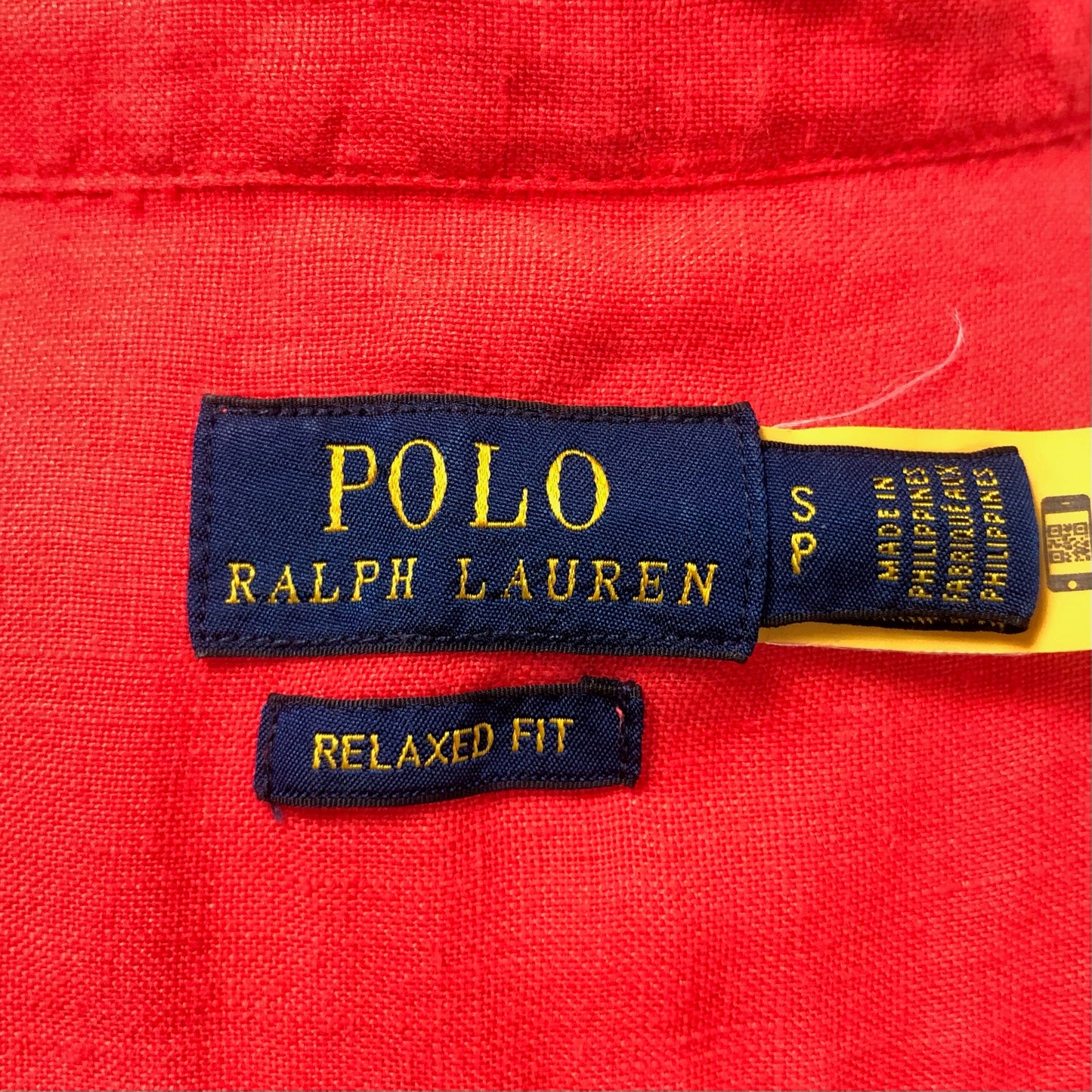 Camisa de botones Polo Ralph Lauren 🏇🏼 De Lino en color rojo Talla S Entalle Regular