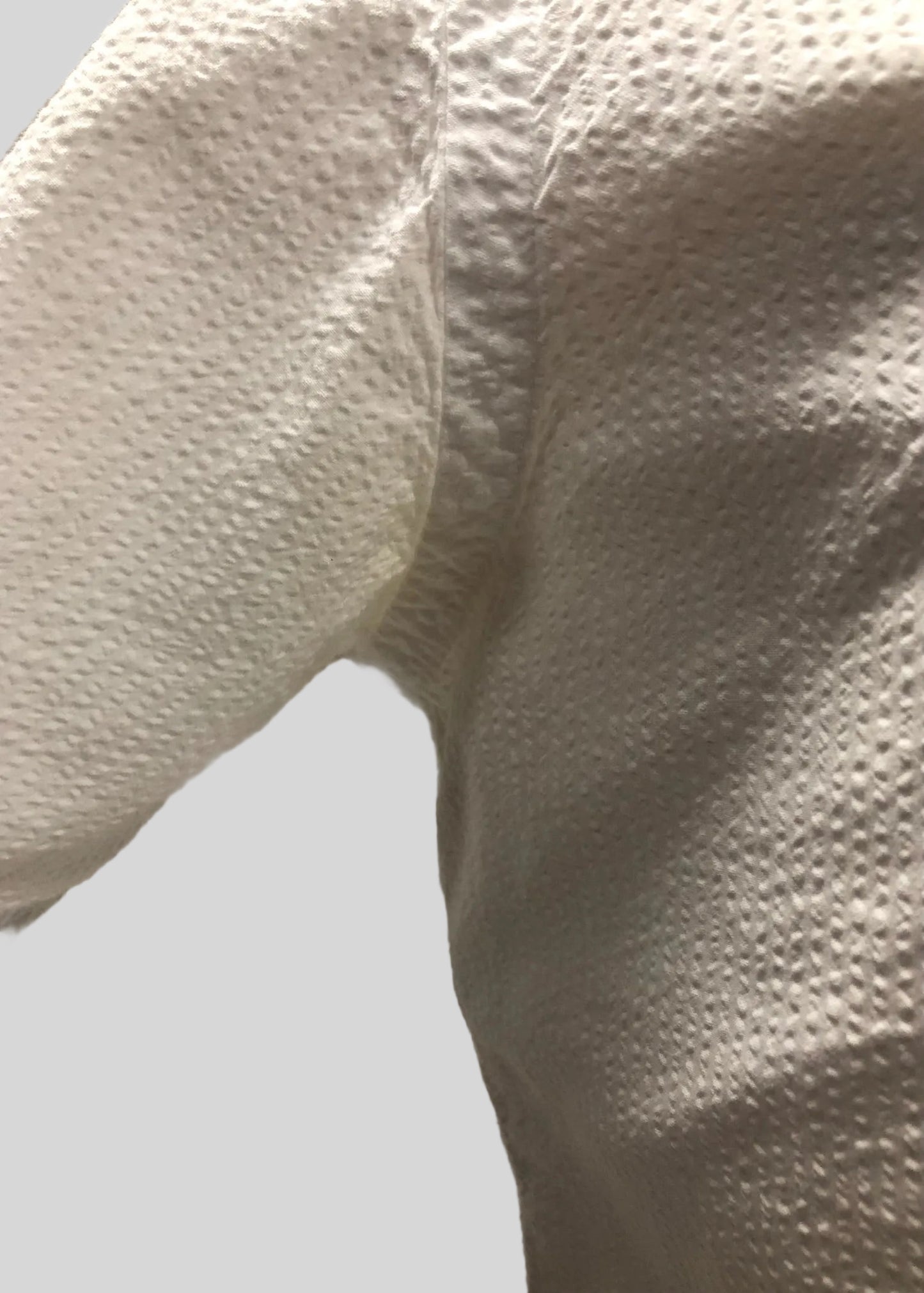 Camisa Polo Ralph Lauren 🏇🏼 Color blanco Seersucker Talla M Entalle Regular (ver descripción)