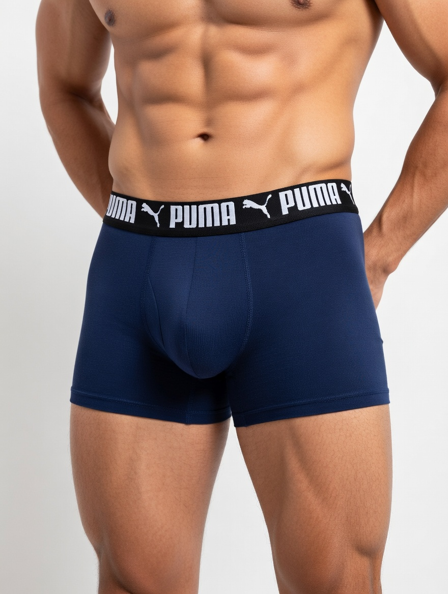 Boxers Briefs Puma 🐆 Tela con spandex color azul oscuro Talla L