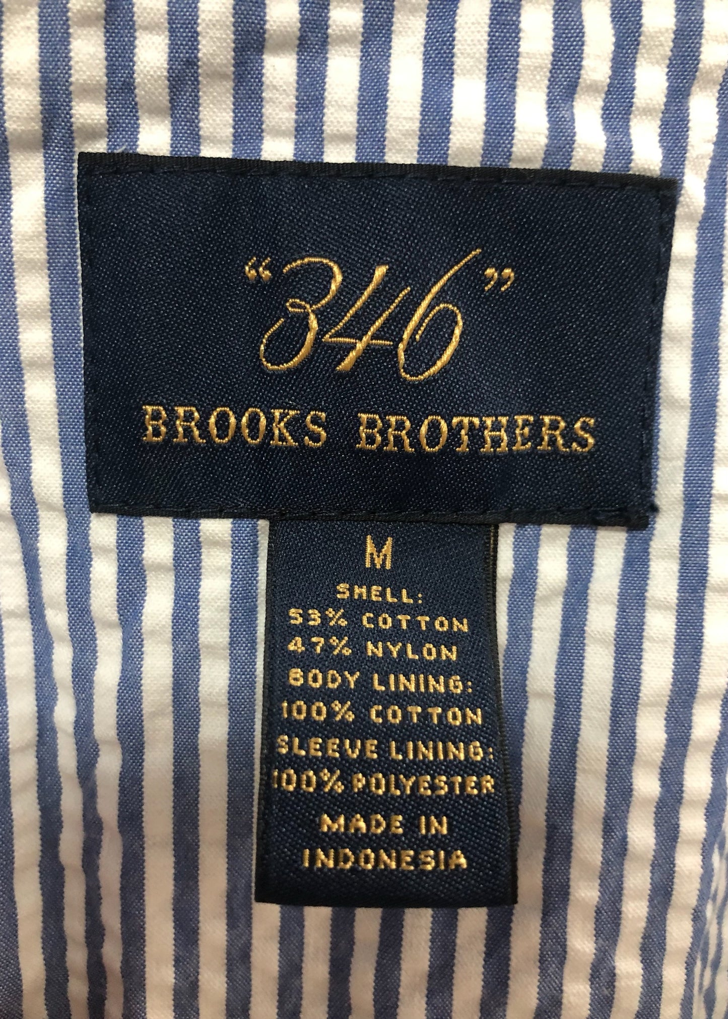 Jacket con capucha Brooks Brothers 🐑 color azul con zíper completo y bolsillo Talla M