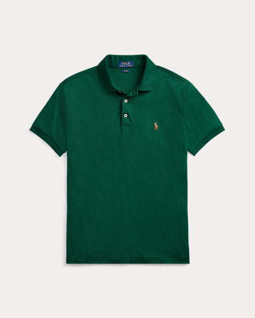 Camiseta Polo Ralph Lauren 🏇🏼 Pima color verde oscuro Talla S Entalle Regular