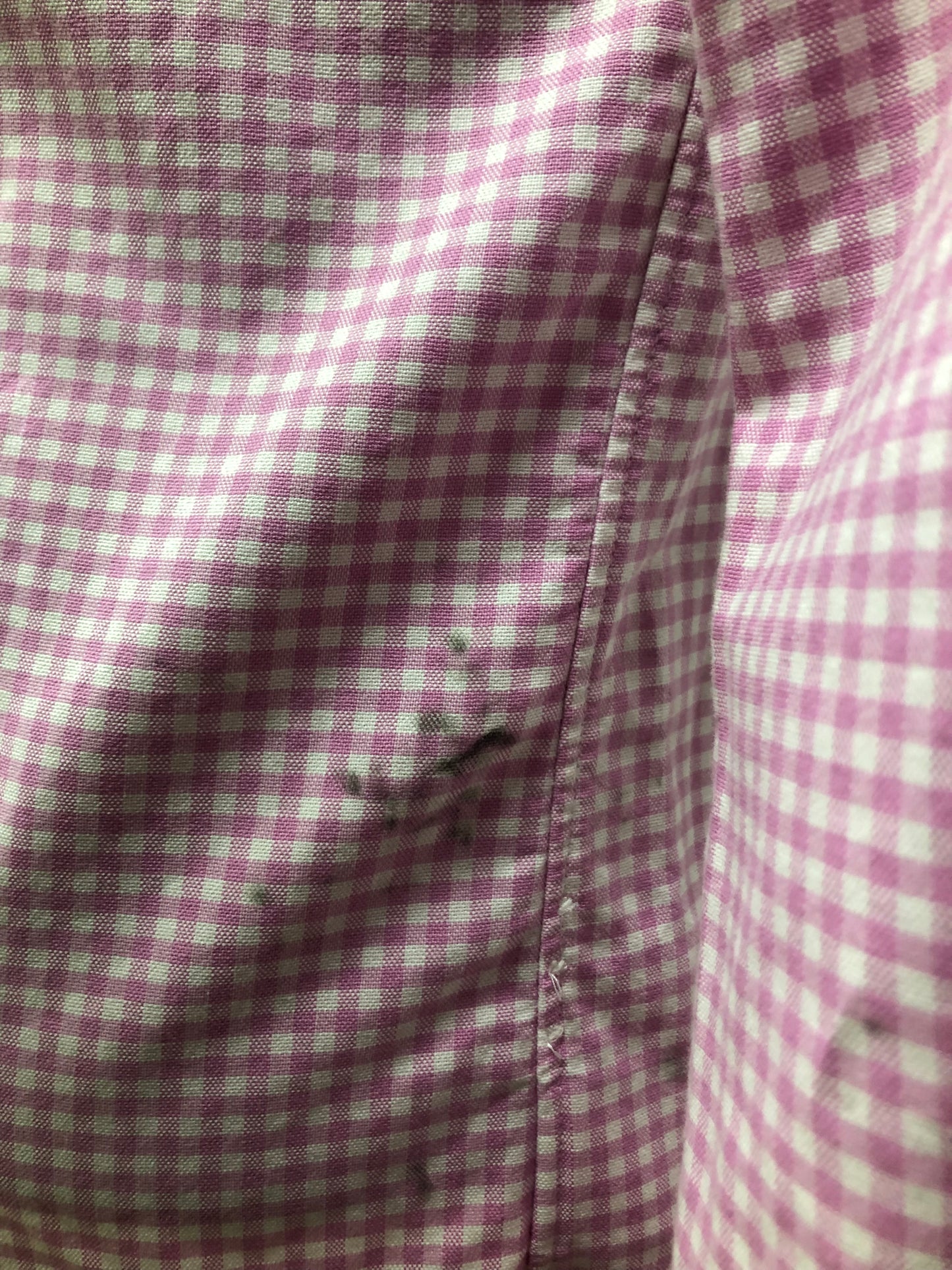 Camisa Polo Ralph Lauren 🏇🏼 Oxford con patron de cuadros gingham rosado y blanco Talla S Entalle Clásico (ver descripción)