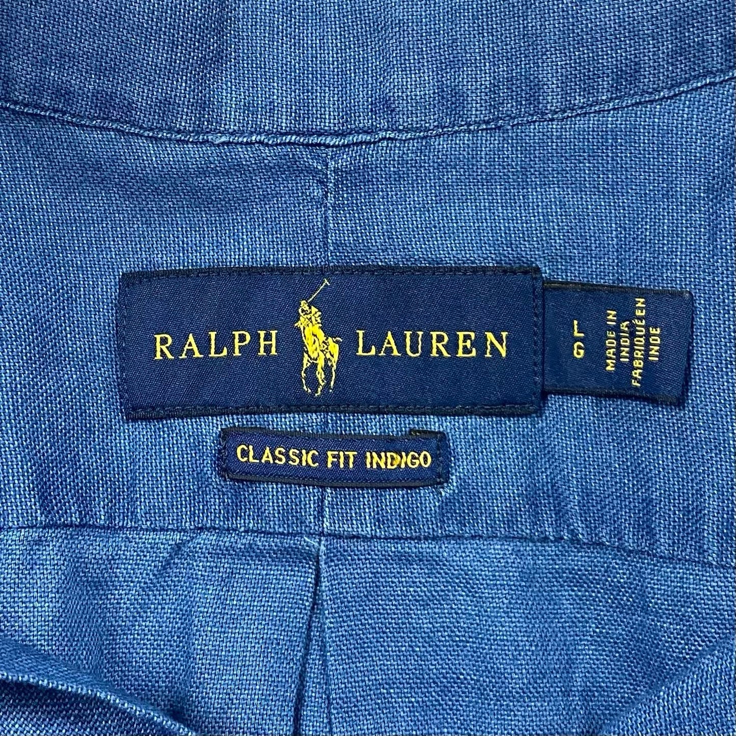 Camisa de botones Polo Ralph Lauren 🏇🏼 de jeans en color azul oscuro Talla L Entalle Clásico