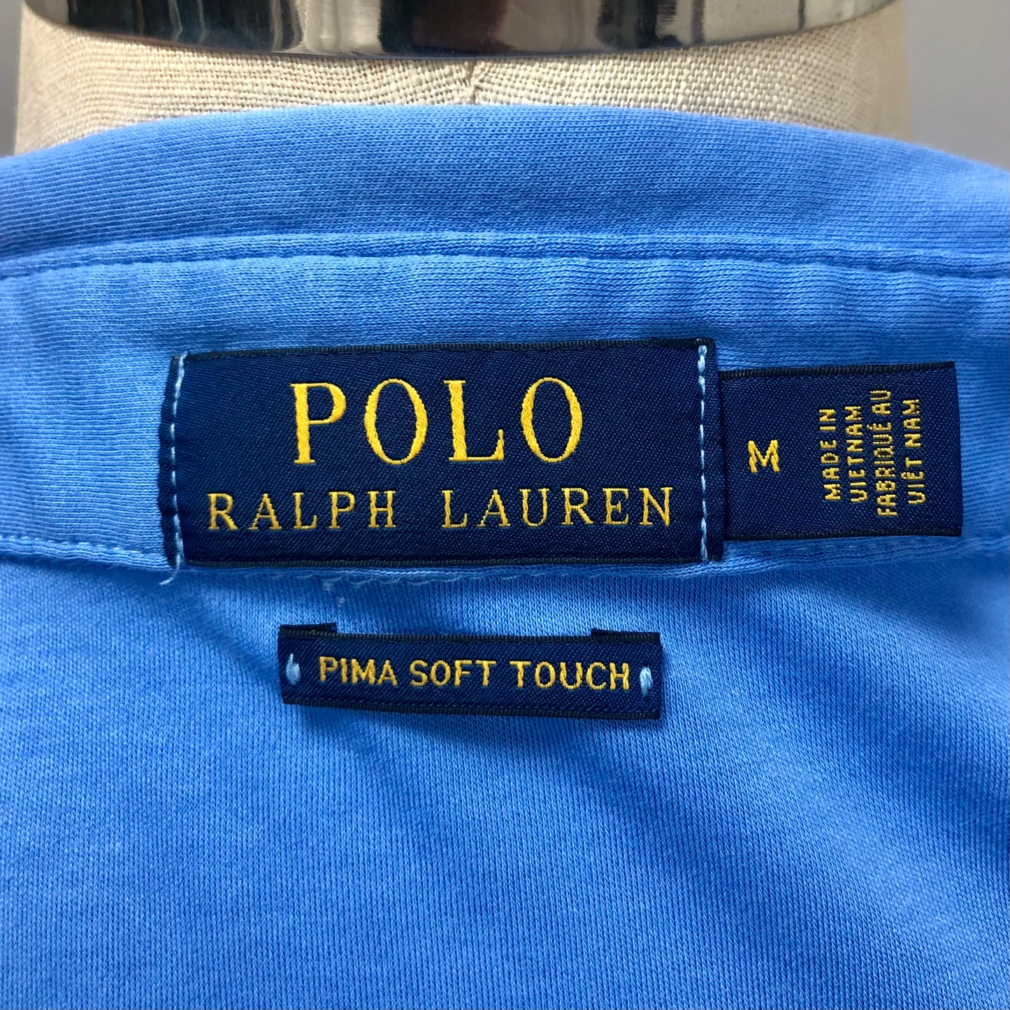 Camiseta Polo Ralph Lauren 🏇🏼 color azul claro Talla M Entalle Regular