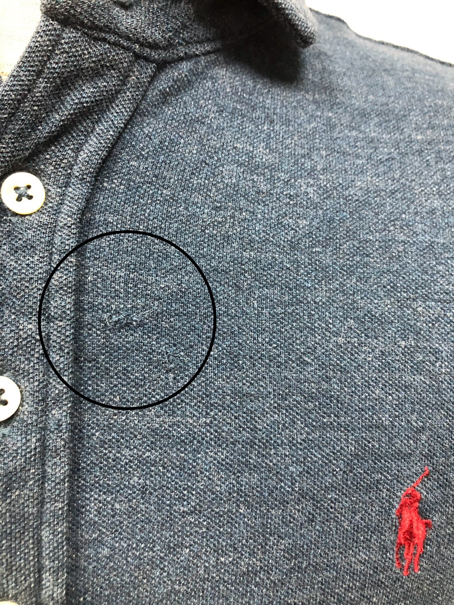 Camiseta Polo Ralph Lauren 🏇🏼 color azul grisáceo Talla L Entalle Regular (ver descripción)