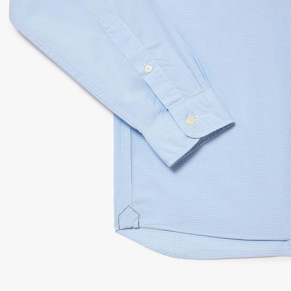 Camisa de botones Lacoste 🐊 Oxford color celeste Talla L Entalle Regular