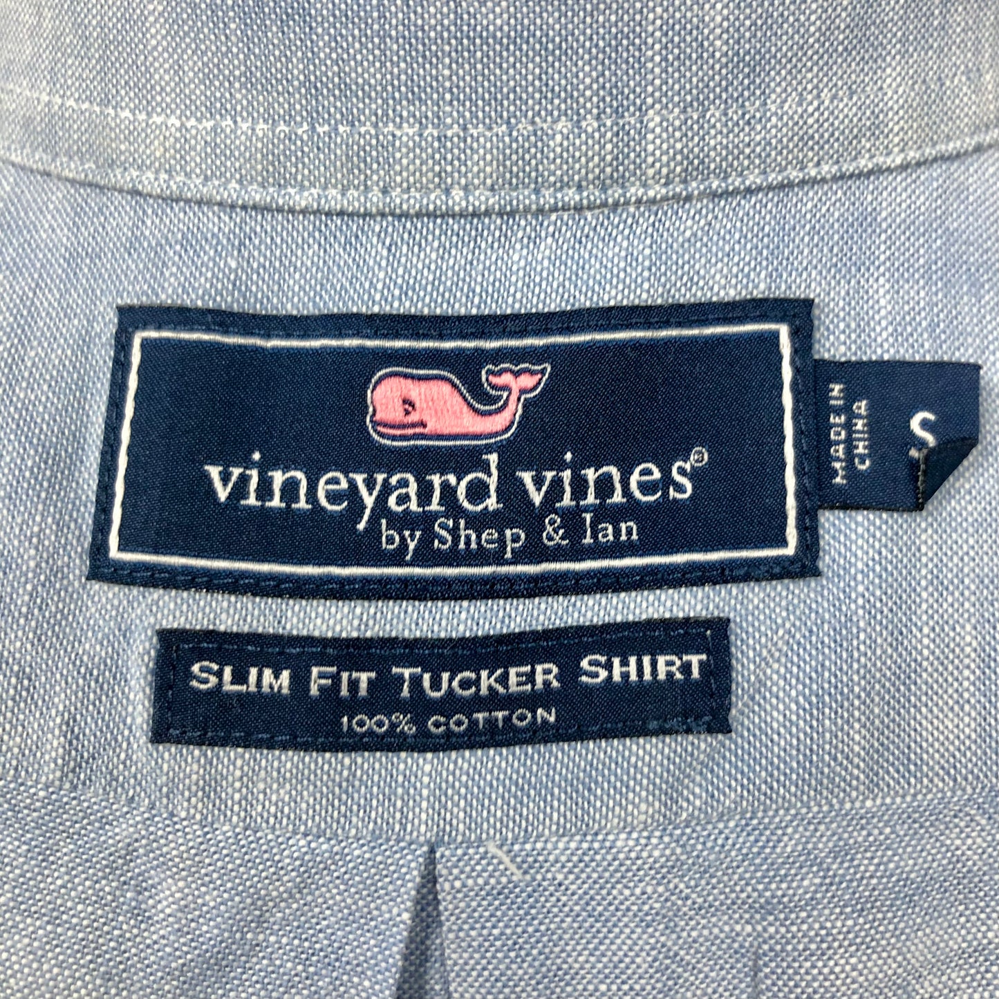 Camisa de botones Vineyard Vines 🐳 en color celeste degradado Talla S Entalle Slim Fit