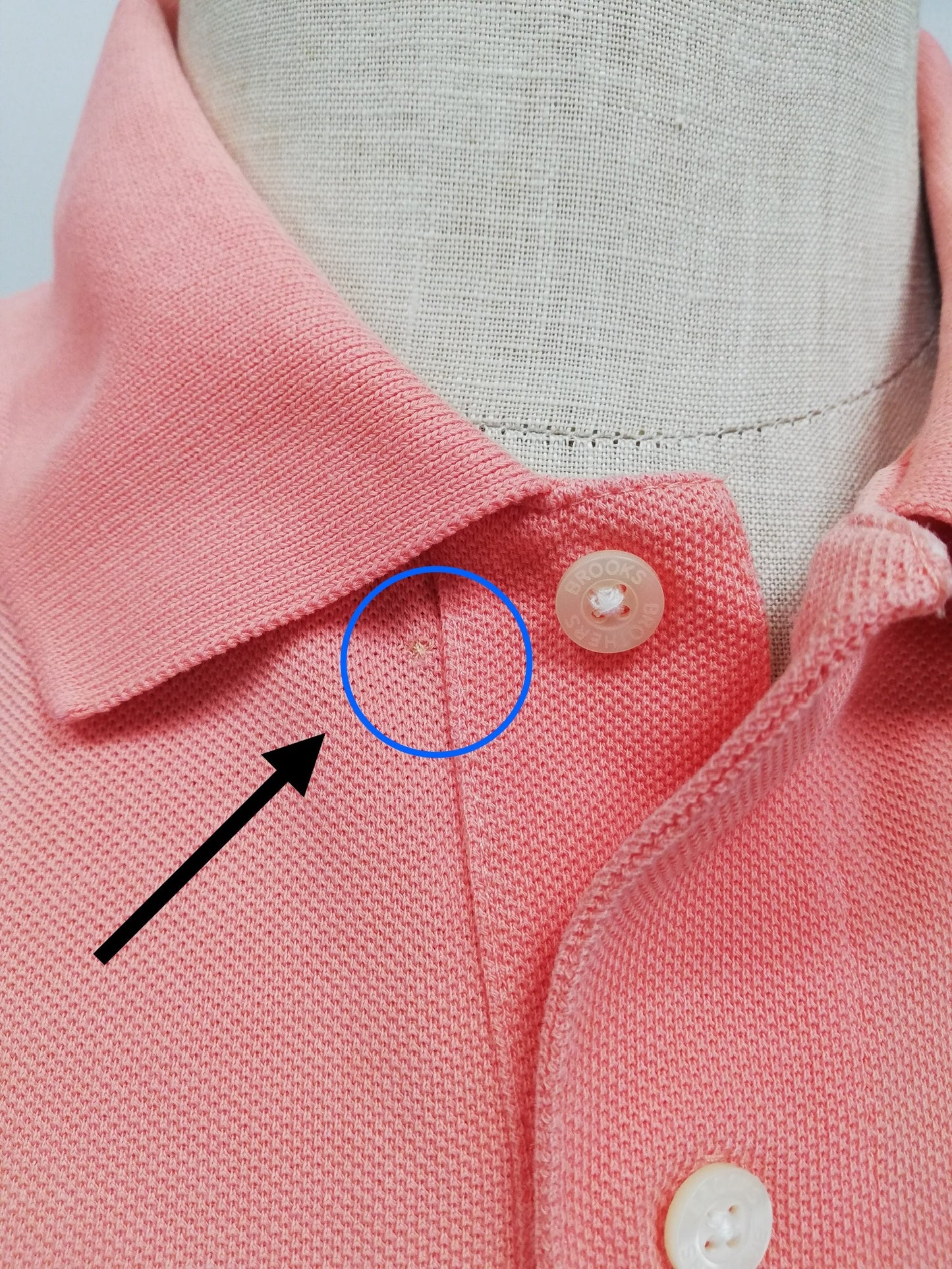 Camiseta Polo Brooks Brothers 🐑 color salmón Talla XL Entalle Regular (ver descripción)