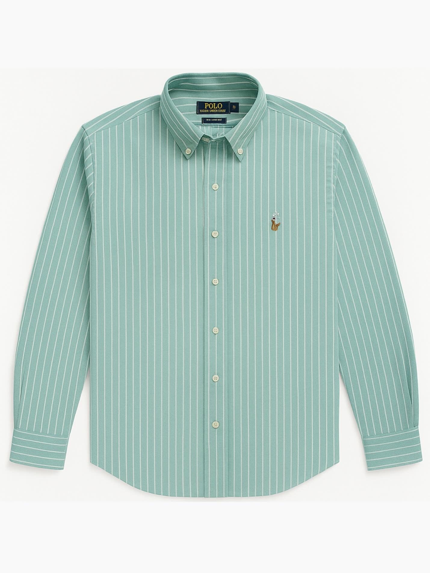 Camisa Oxford Camisas Para Hombre Color Verde Menta Camisa Polo
