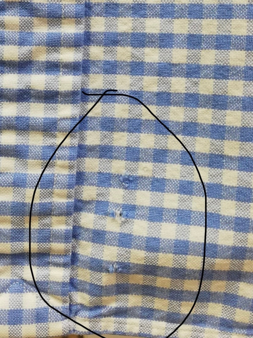 Camisa Polo Ralph Lauren 🏇🏼 Oxford con patron de cuadros gingham en Celeste y blanco Talla S Entalle Regular (ver descripción)