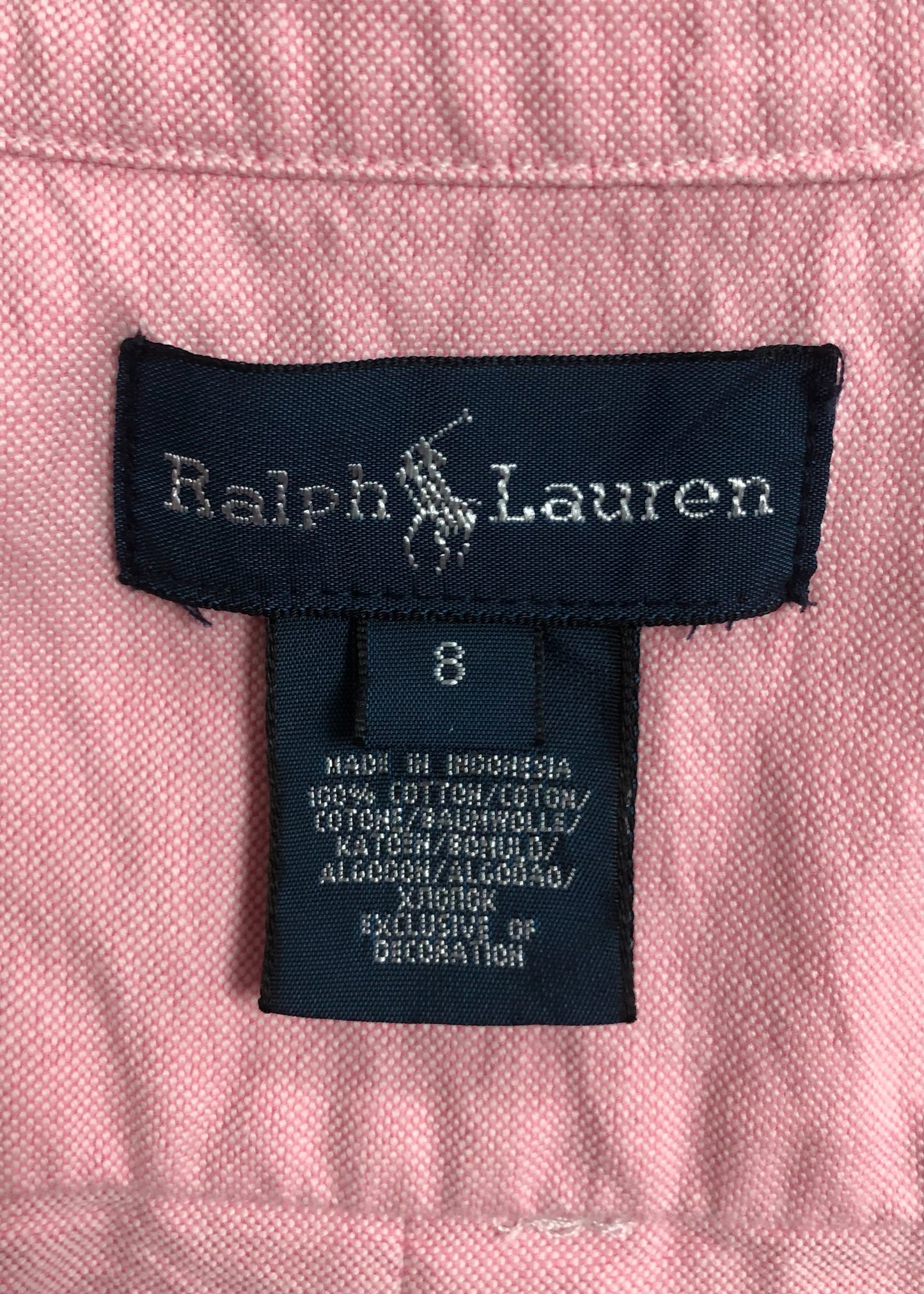 Camisa de mujer Polo Ralph Lauren 🏇🏼 Oxford en color rosado Talla M Entalle Regular