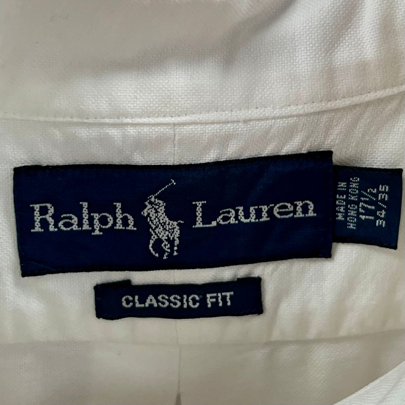Camisa de botones Polo Ralph Lauren 🏇🏼 Oxford en color blanco Talla XL Entalle Clásico