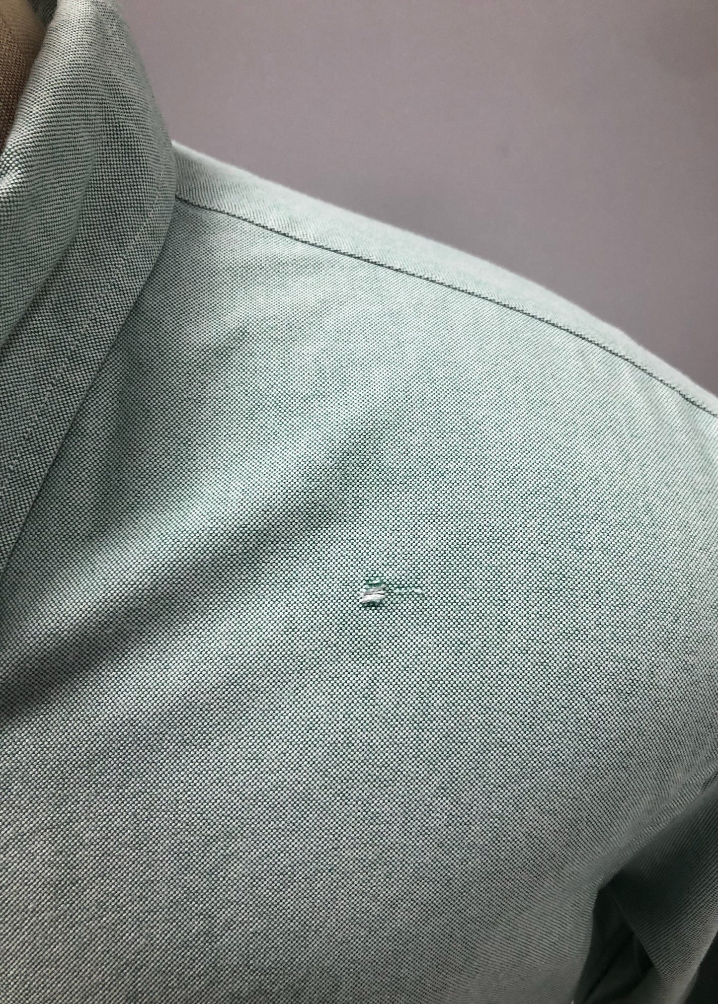 Camisa de botones Polo Ralph Lauren 🏇🏼 Oxford en color verde menta Talla L Entalle Regular (ver descripción)