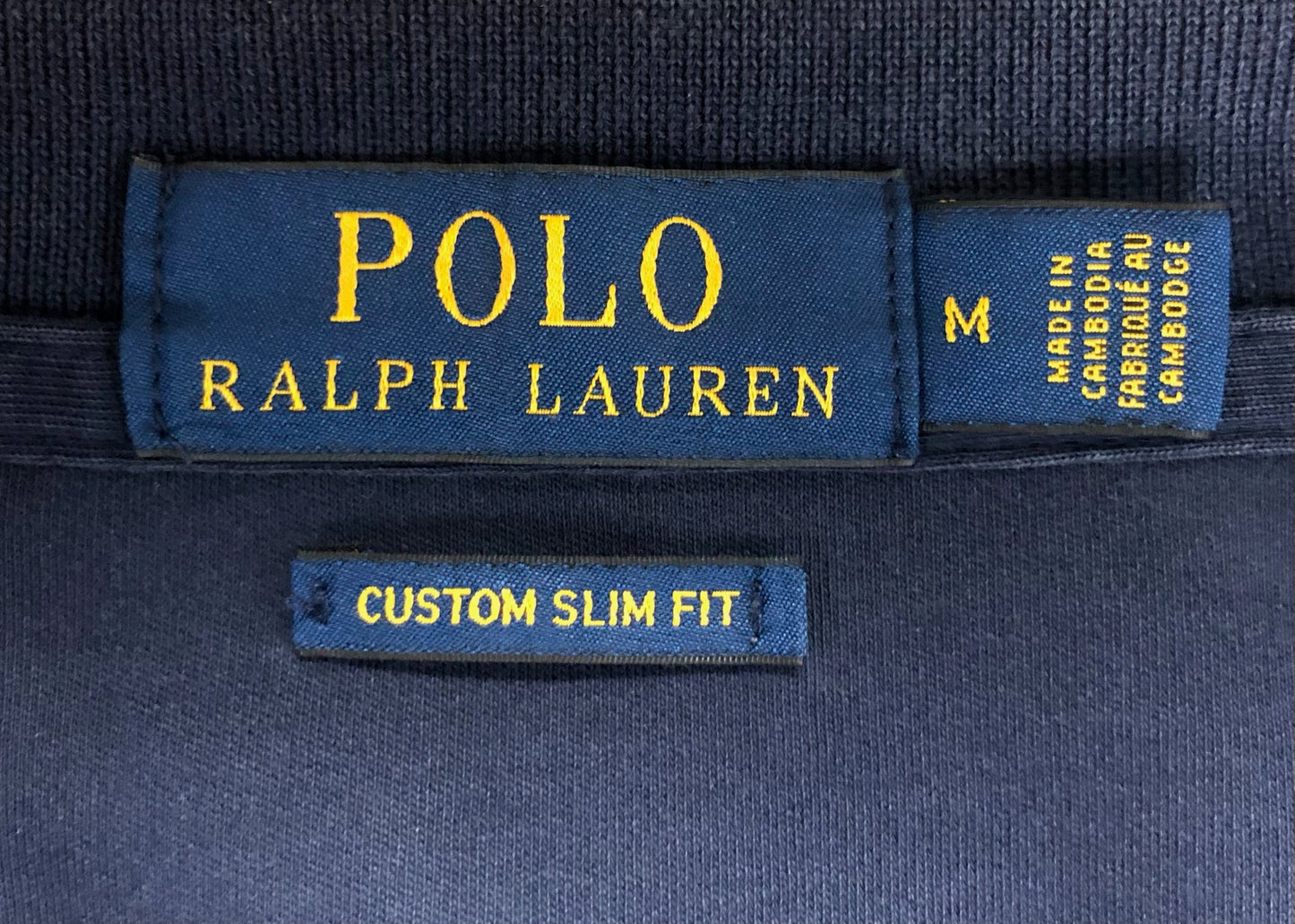 Camiseta Polo Ralph Lauren 🏇🏼color azul navy Talla M Entalle Custom Slim Fit (ver descripción)