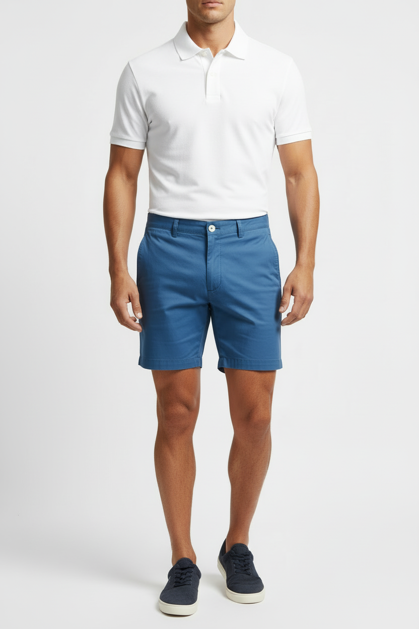 Short Casual Vineyard Vines 🐳 color azul grisáceo talla 33