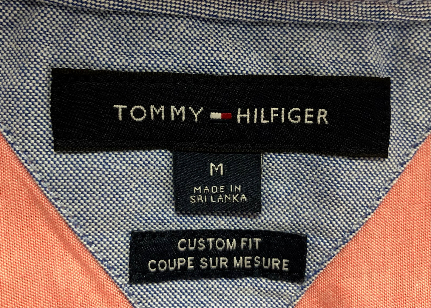 Camisa de botones Tommy Hilfiger 🇺🇸 en color salmón Talla M Entalle Custom