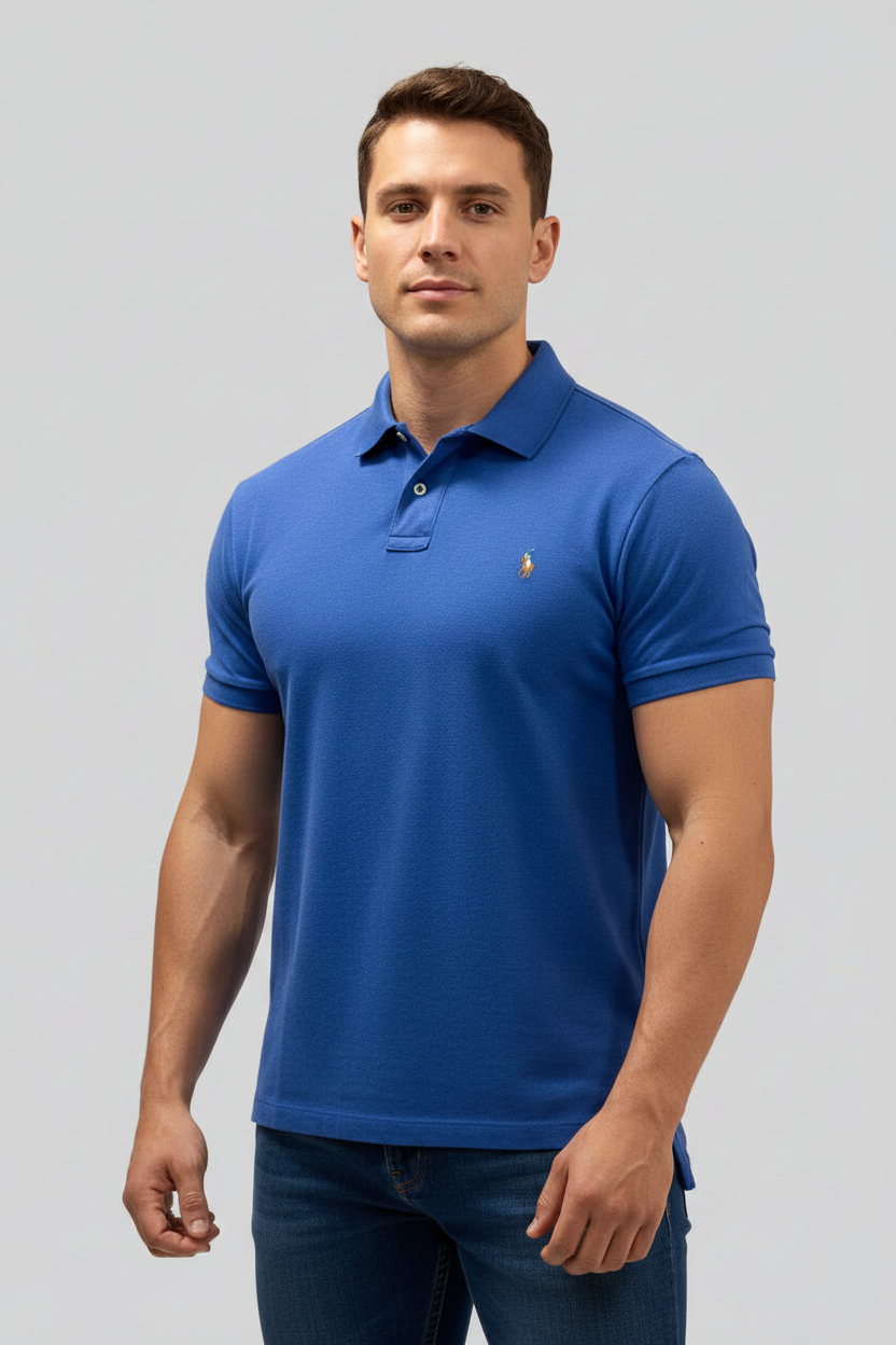 Camiseta Polo Ralph Lauren 🏇🏼 color azul Talla XL Entalle Regular