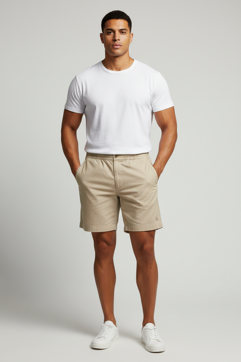 Short Casual Polo Ralph Lauren color Kaki talla S