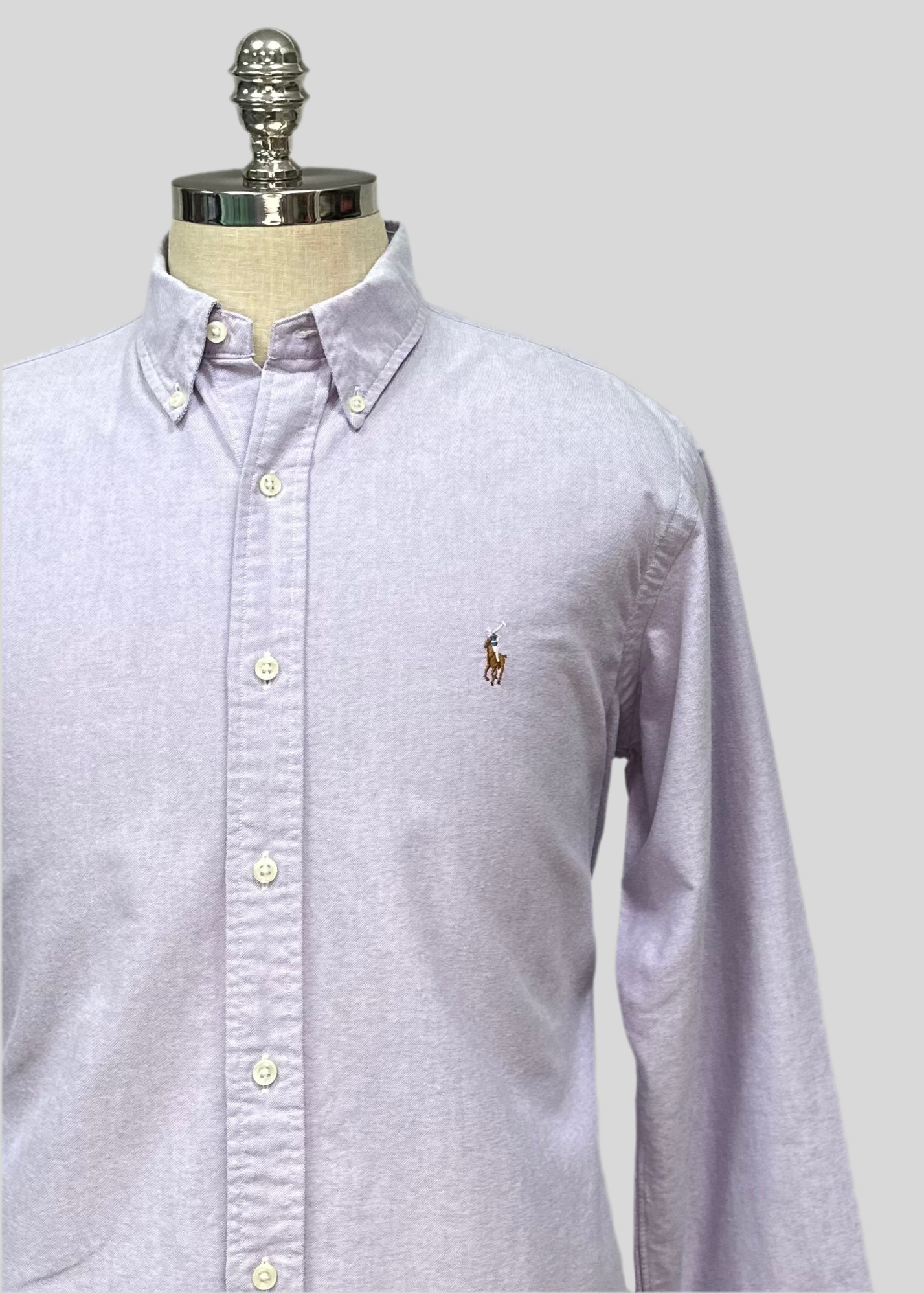 Camisa de botones Polo Ralph Lauren 🏇🏼 Oxford en color Lila Talla S Entalle Regular