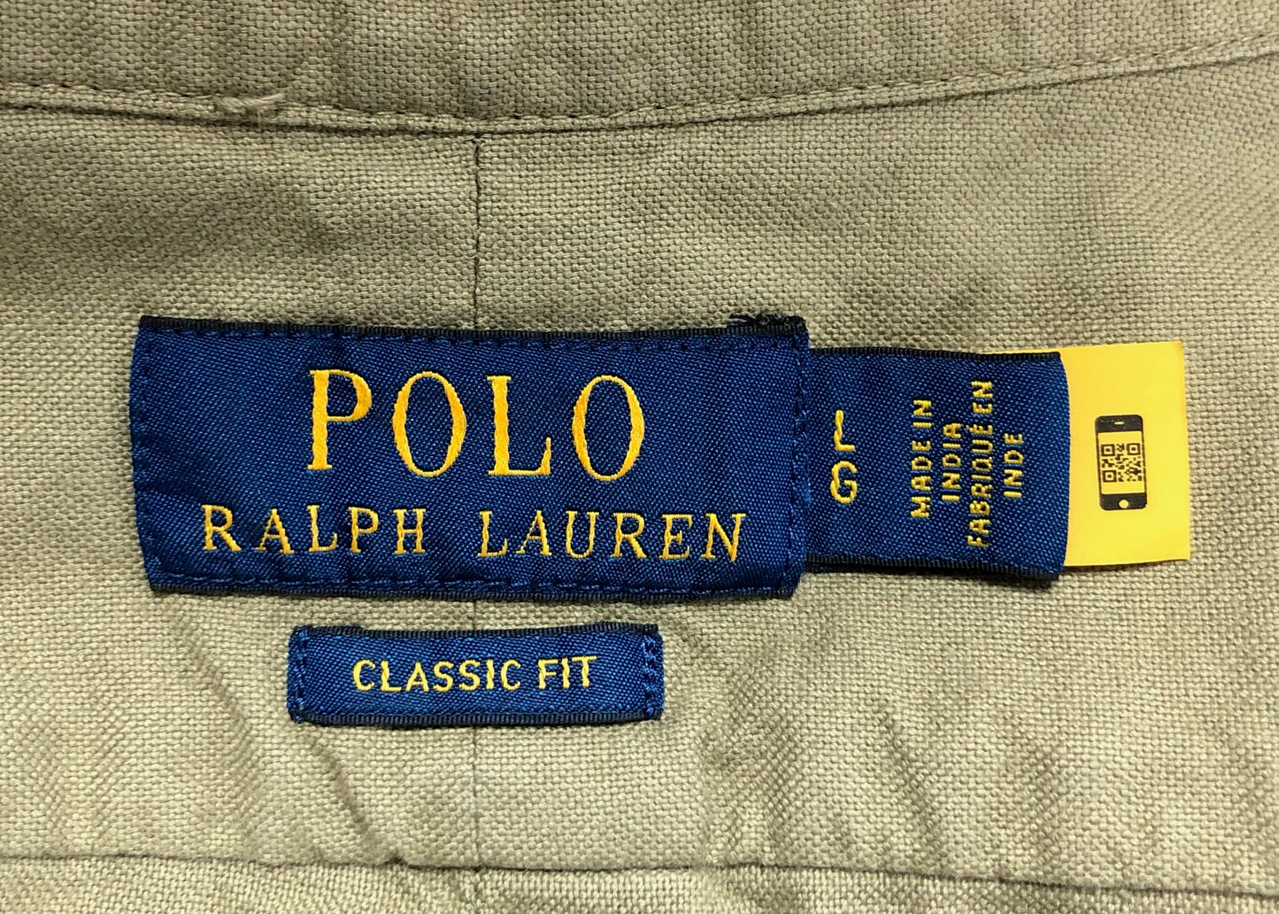 Camisa de botones Polo Ralph Lauren 🏇🏼 Oxford en color verde olivo Talla L Entalle Clásico