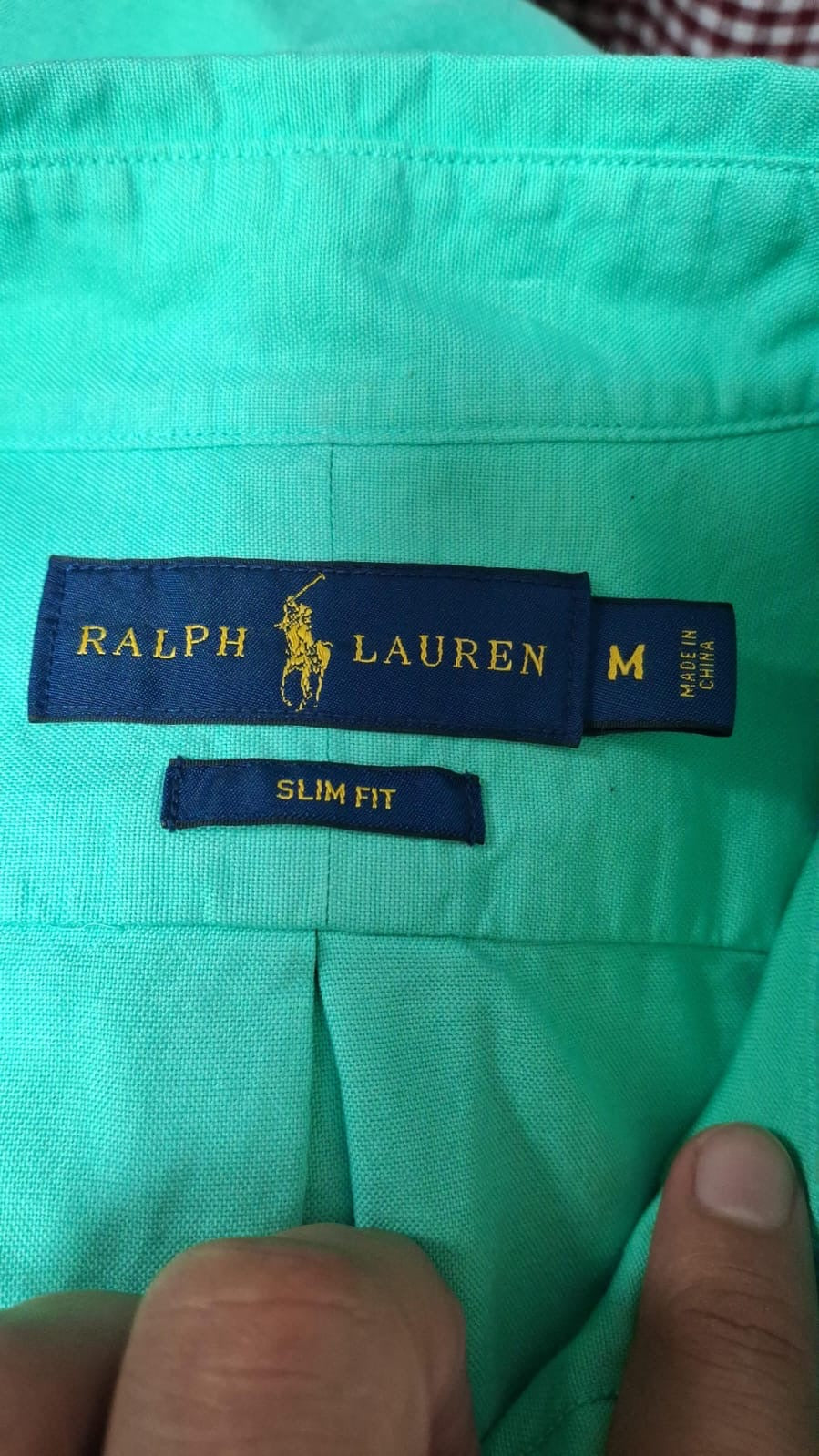 Camisa de botones Polo Ralph Lauren 🏇🏼 en color verde Talla M Entalle Regular (ver descripción)