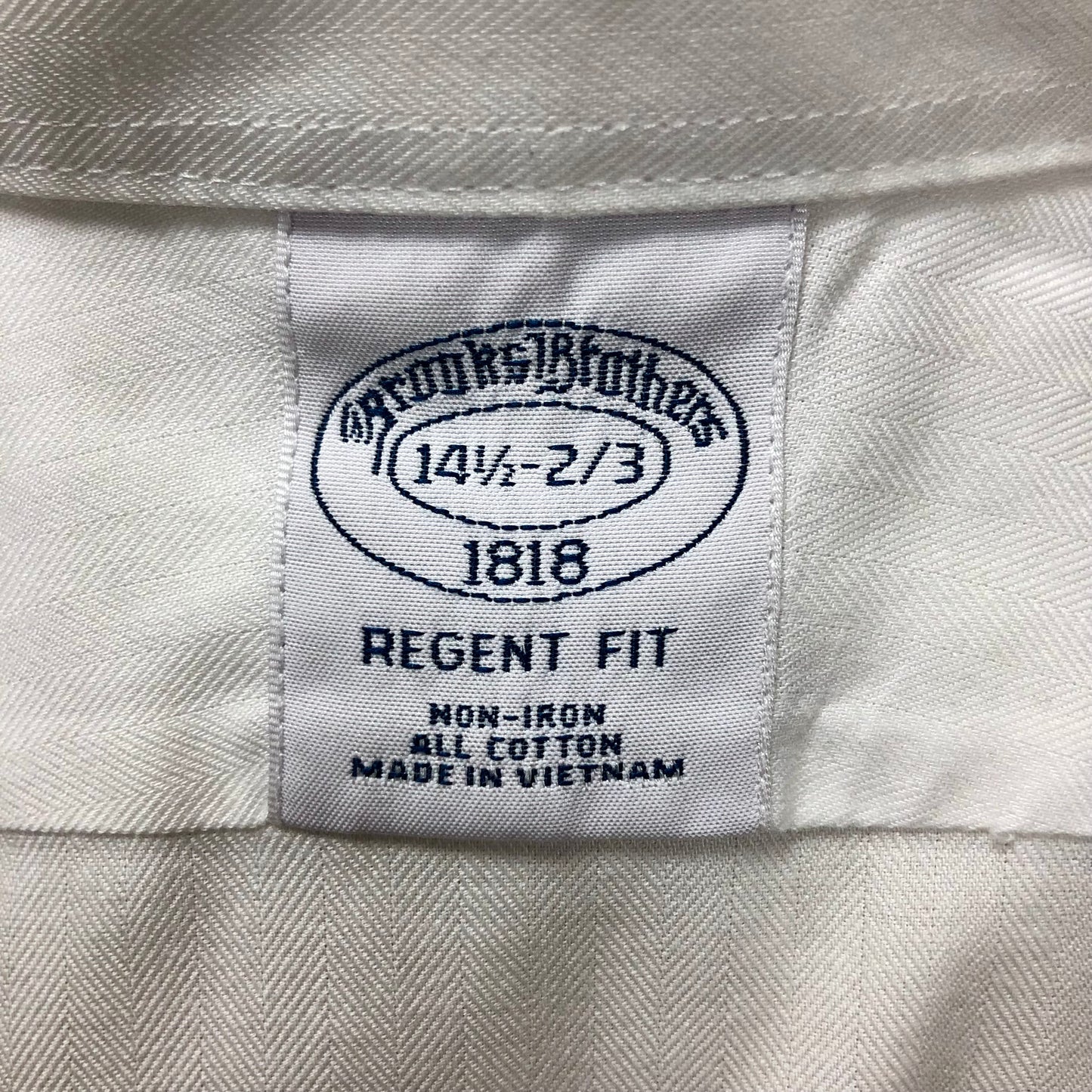 Camisa de botones Brooks Brothers 🐑 color blanco Talla S Entalle Regular