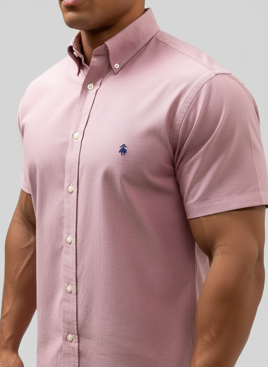 Camisa de botones Brooks Brothers 🐑 color rosado oscuro Talla XL Entalle Regular