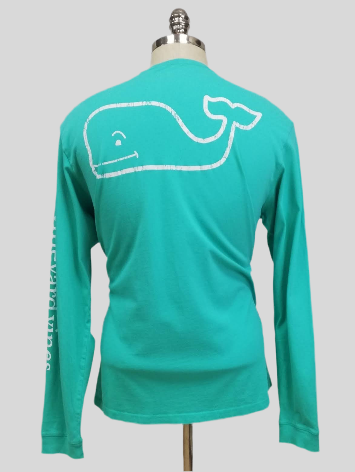 Camiseta de bolsillo Vineyard Vines 🐳 color turquesa con Diseño de ballena en blanco Talla M
