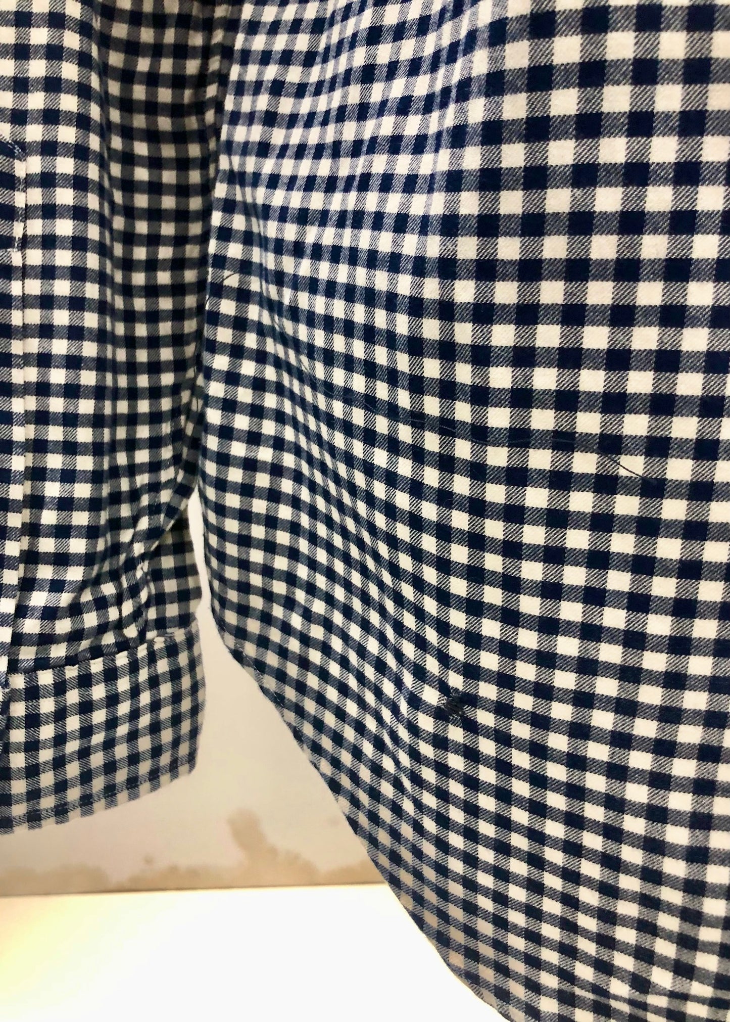Camisa de botones Polo Ralph Lauren 🏇🏼 de cuadros gingham azul navy y blanco Talla M Entalle Custom Fit (ver descripción)