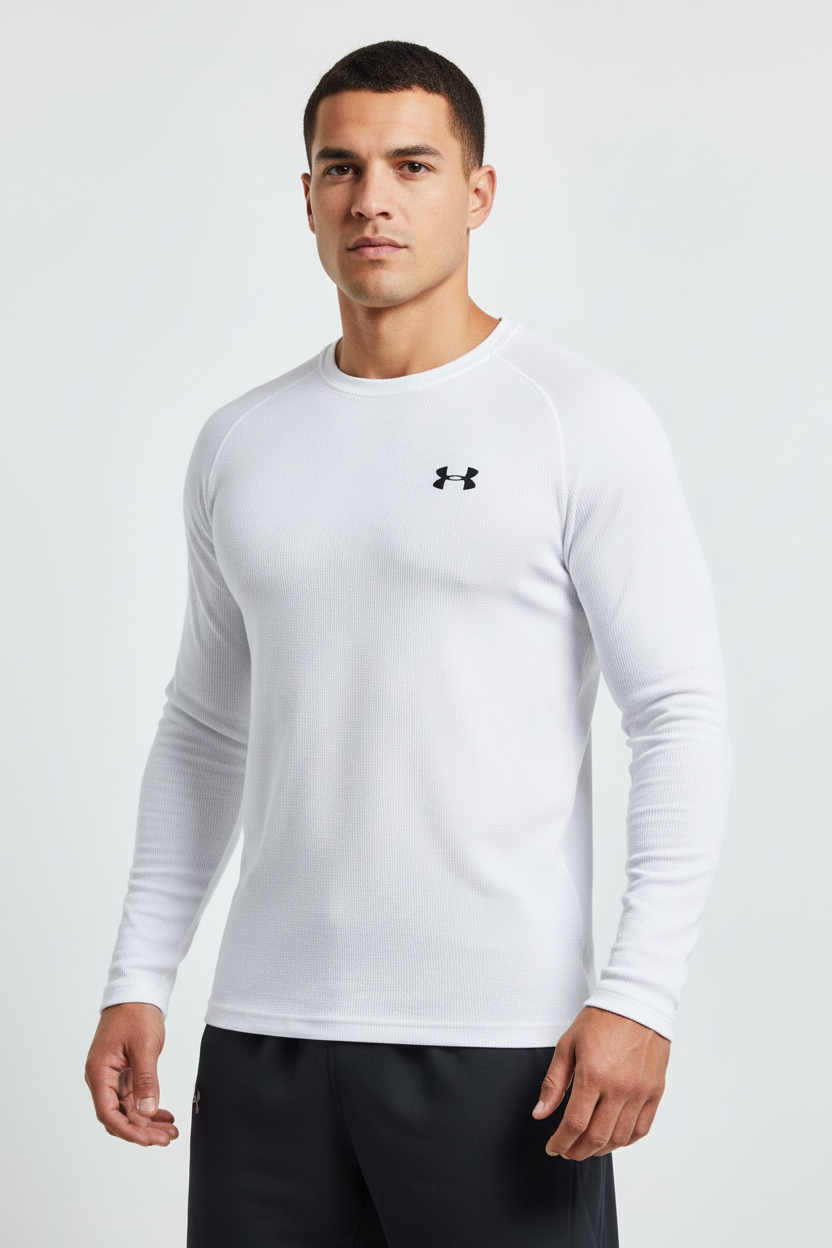 Camiseta cuello redondo Under Armour 🏋🏽 color blanco Talla L Entalle Regular