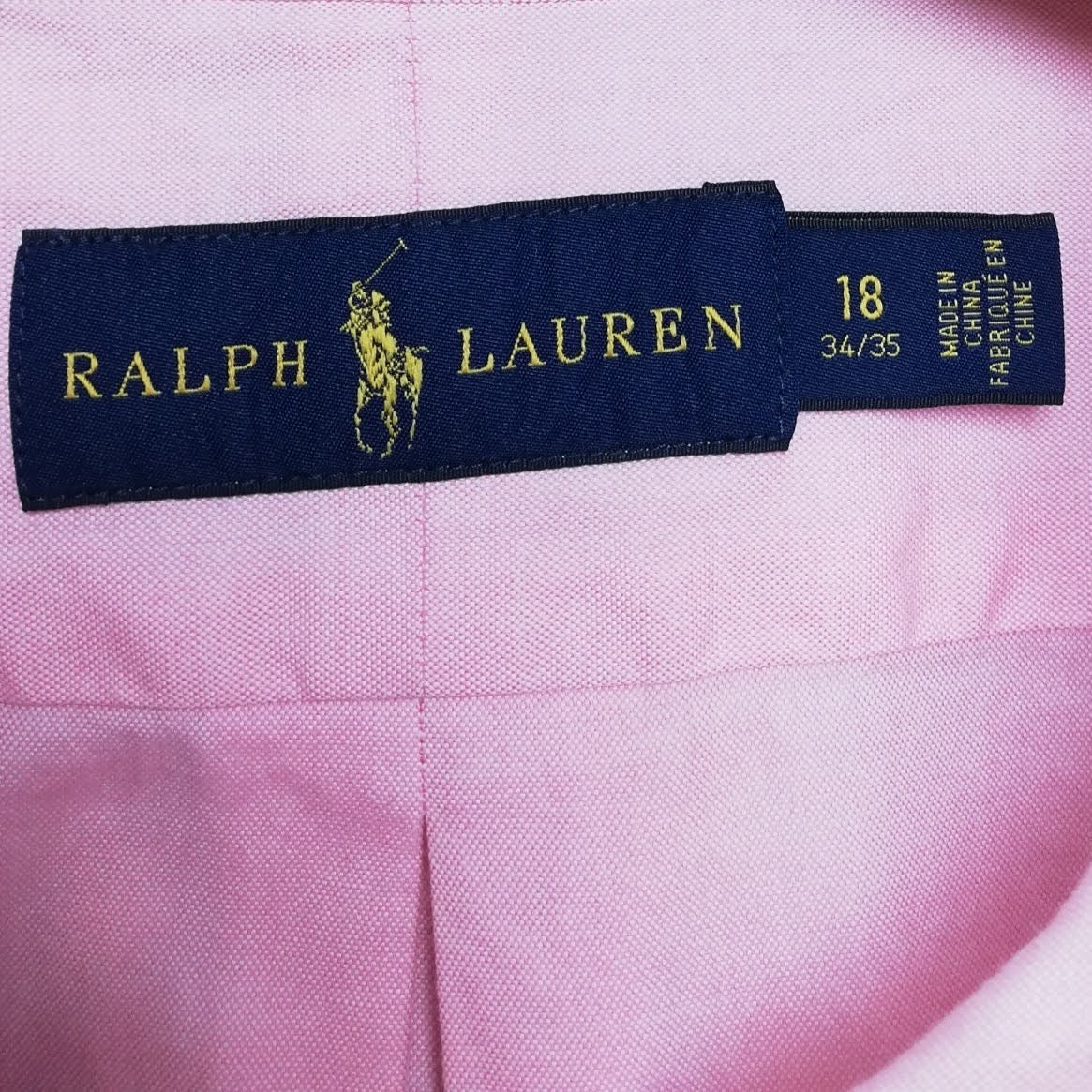 Camisa de botones Polo Ralph Lauren 🏇🏼 en color rosado claro Talla XXL Entalle Regular
