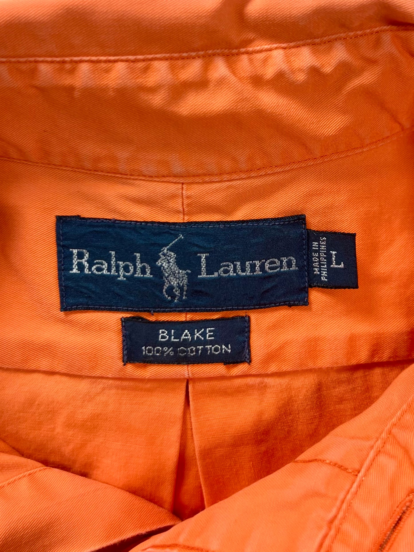 Camisa de botones Polo Ralph Lauren 🏇🏼 en color naranja Talla XL Entalle Regular (ver descripción)