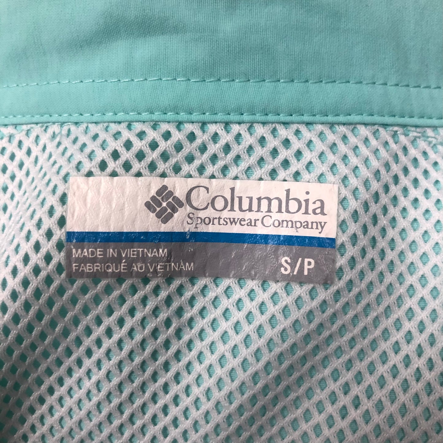 Camisa Columbia 🔹color turquesa claro con Omni Shade Manga larga Talla S