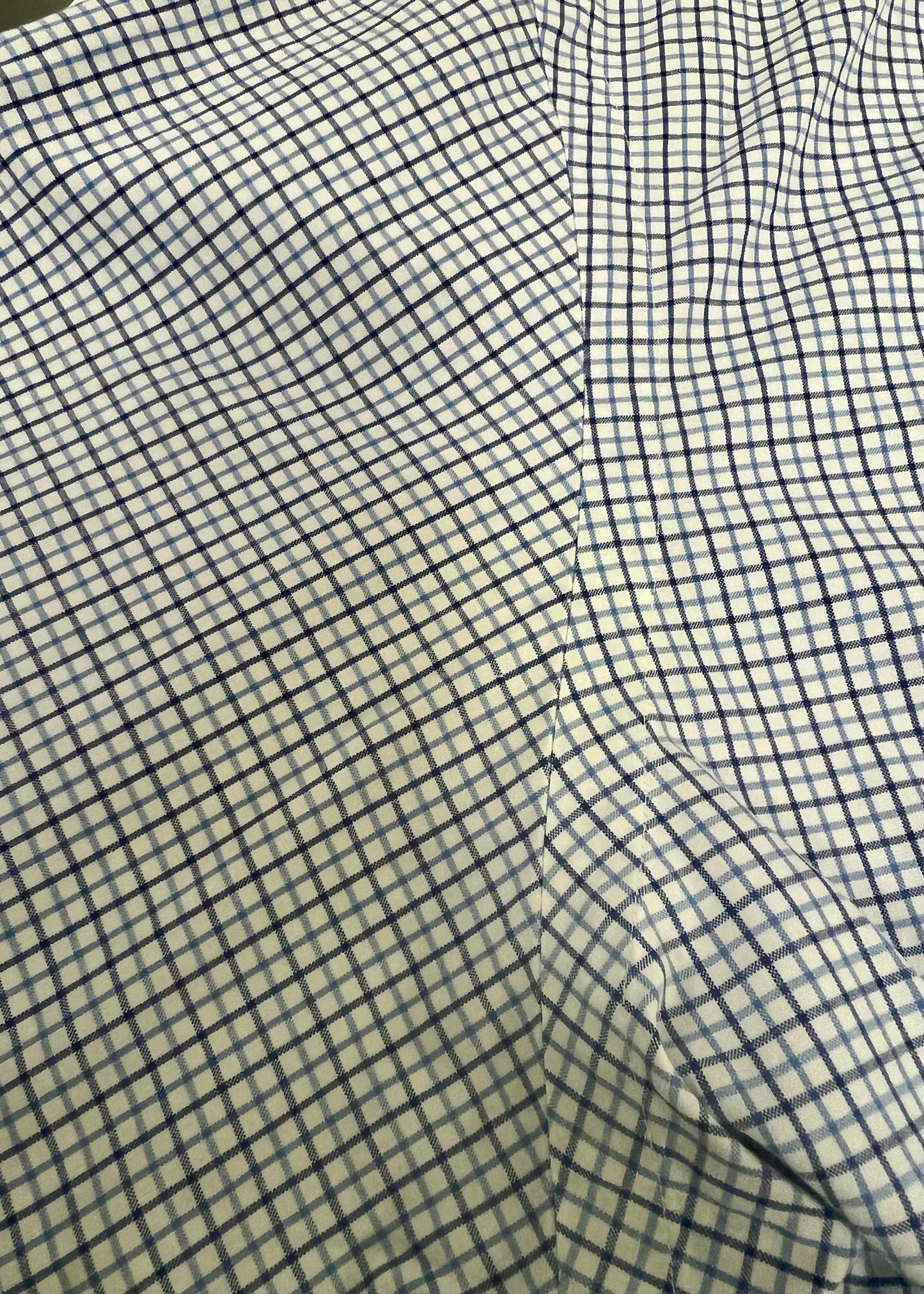 Camisa Polo Ralph Lauren 🏇🏼 color blanco de cuadros en celeste y azul navy Talla L Entalle Regular (ver descripción)