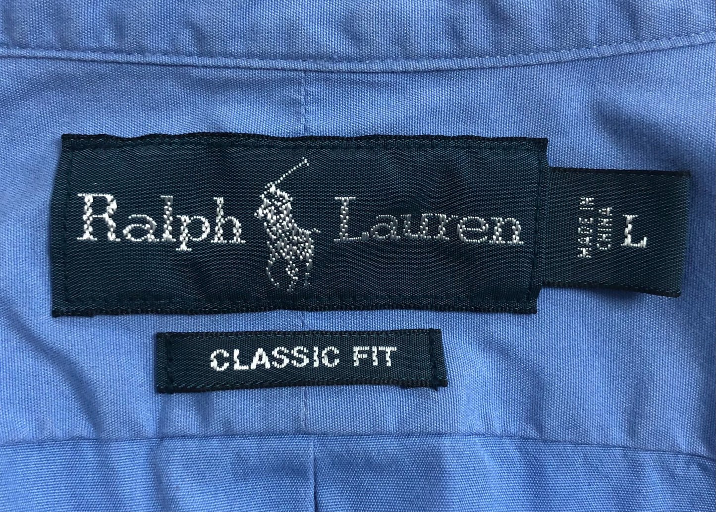 Camisa de botones Polo Ralph Lauren 🏇🏼 color celeste Talla L Entalle Clásico
