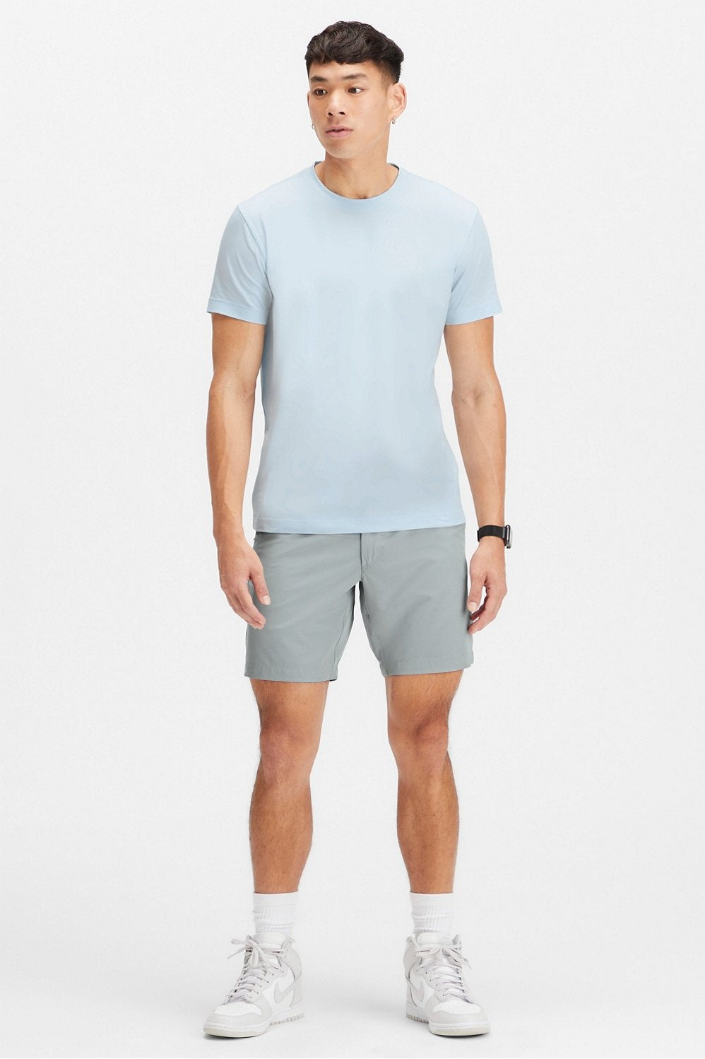 Camiseta de entrenamiento cuello redondo Fabletics 🏋🏽 color celeste claro Talla L