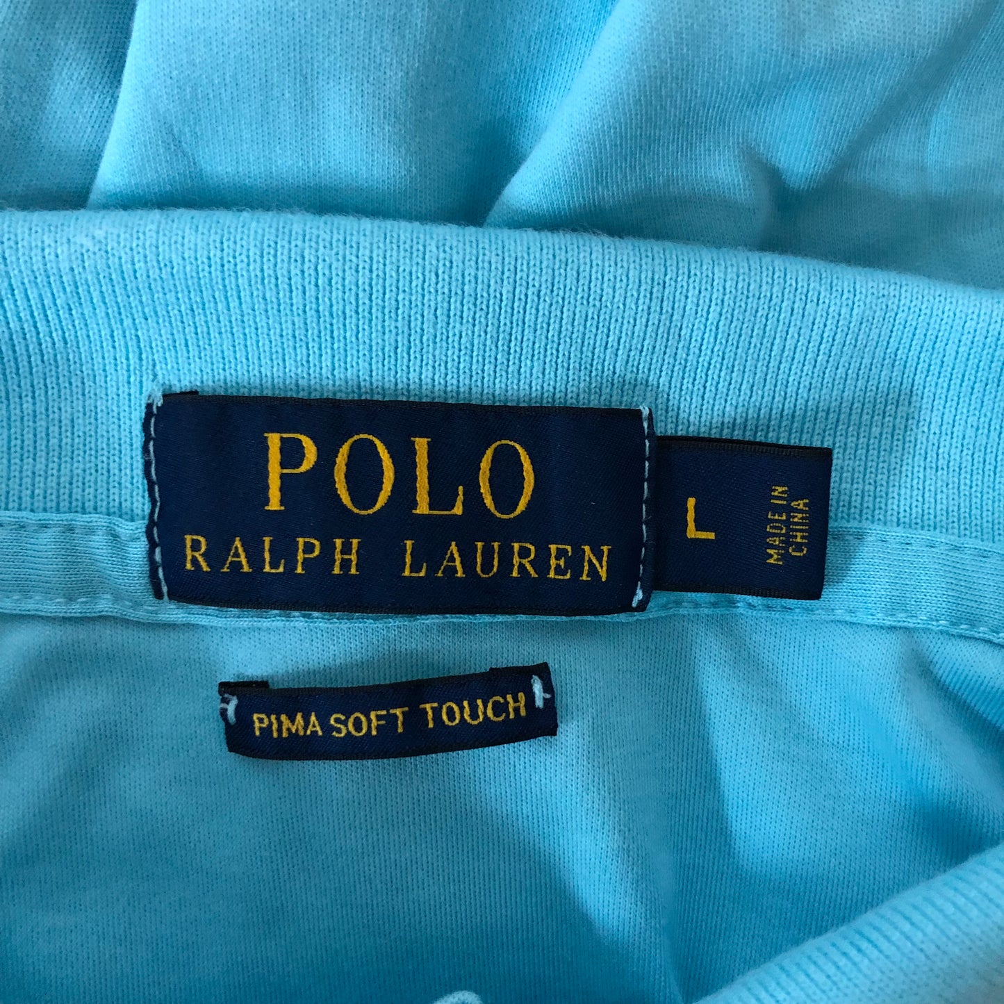 Camiseta Polo Ralph Lauren 🏇🏼color turquesa Talla L Entalle Regular