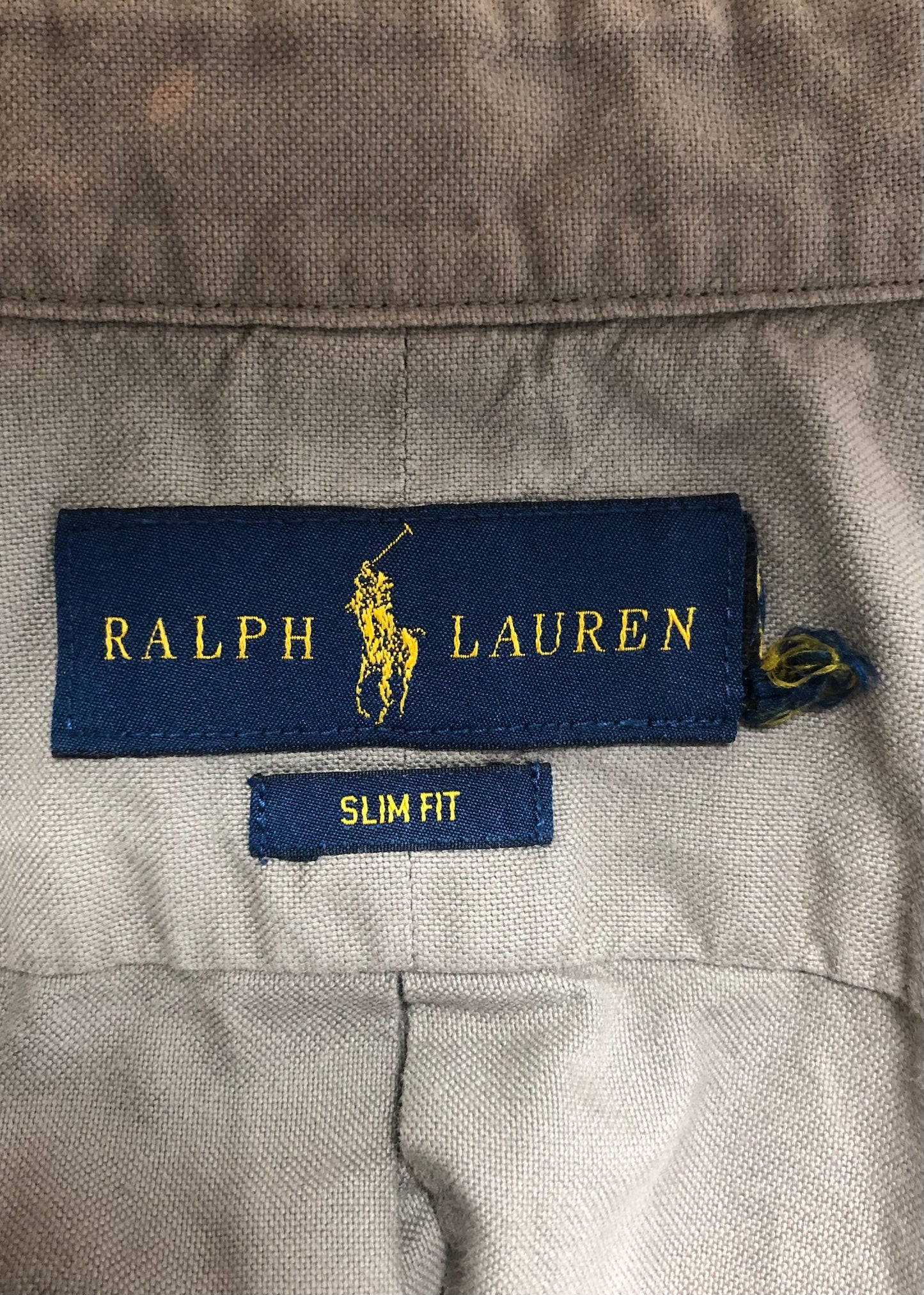 Camisa de botones Polo Ralph Lauren 🏇🏼 Oxford en color gris Talla XL Entalle Slim Fit (ver descripción)